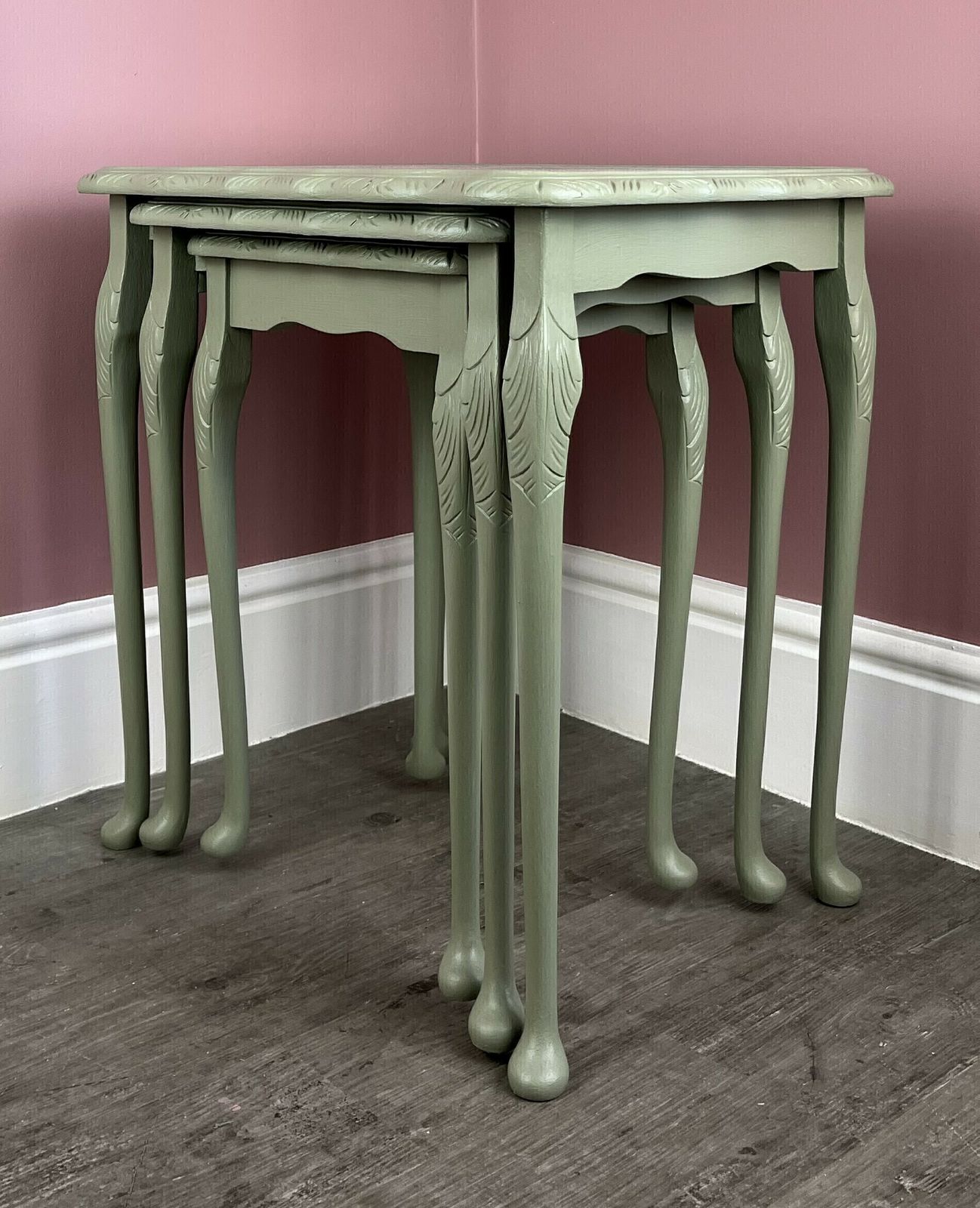Nest Of Tables With Queen Anne Legs photo furniture
