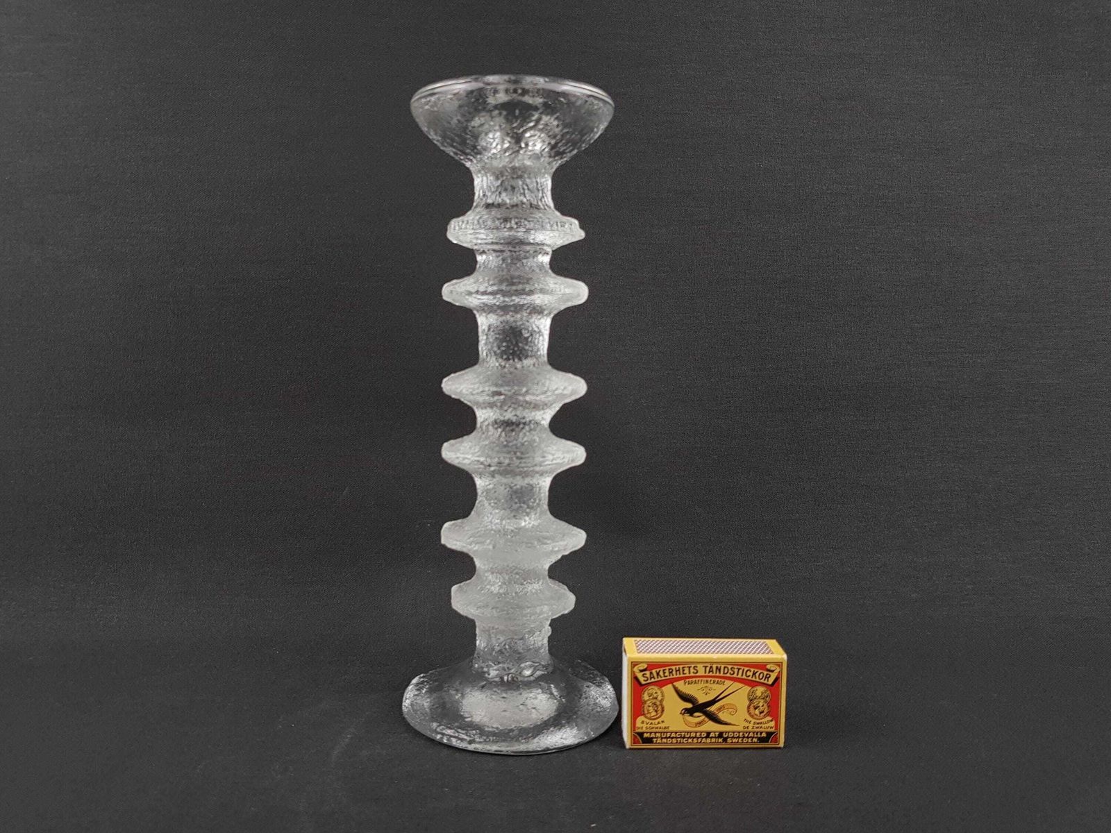 Vintage Iittala Glass Candleholder 6 Rings Festivo By Timo Sarpaneva Signed Finland 1967 photo furniture