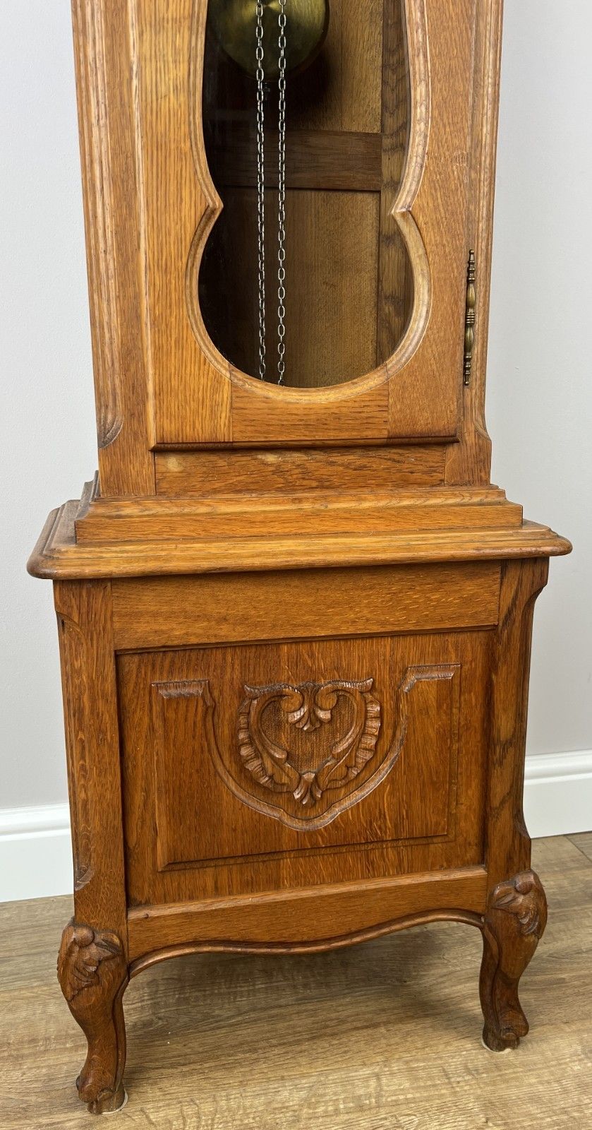 Grandfather Clock Vintage French Louis Style Oak Decorative Clock Lot 4984 photo buy
