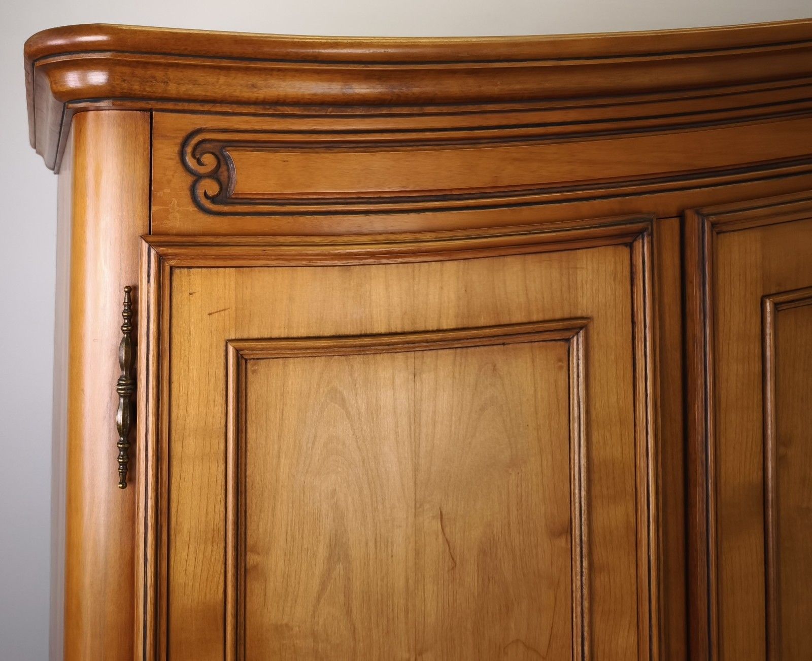 photo for sale Wardrobe Vintage French Louis XVI Style Five Door Carved Armoire Lot 4990