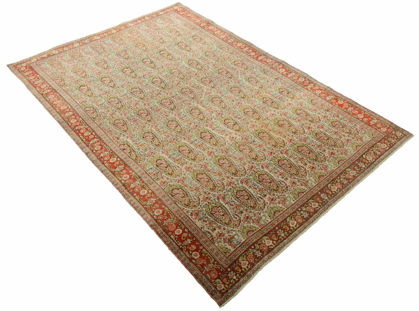Antique Senneh Rug 2.02m X 1.36m photo Textiles