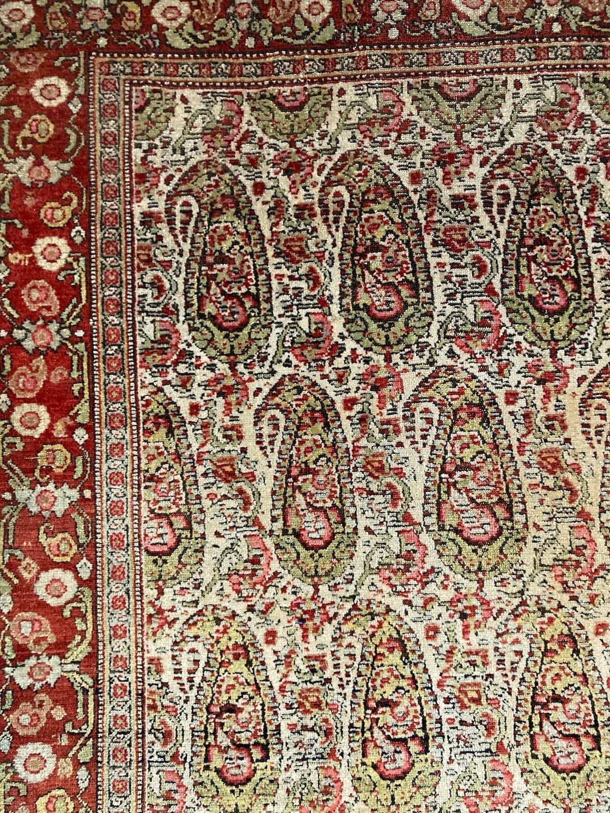 Textiles Antique Senneh Rug 2.02m X 1.36m photo