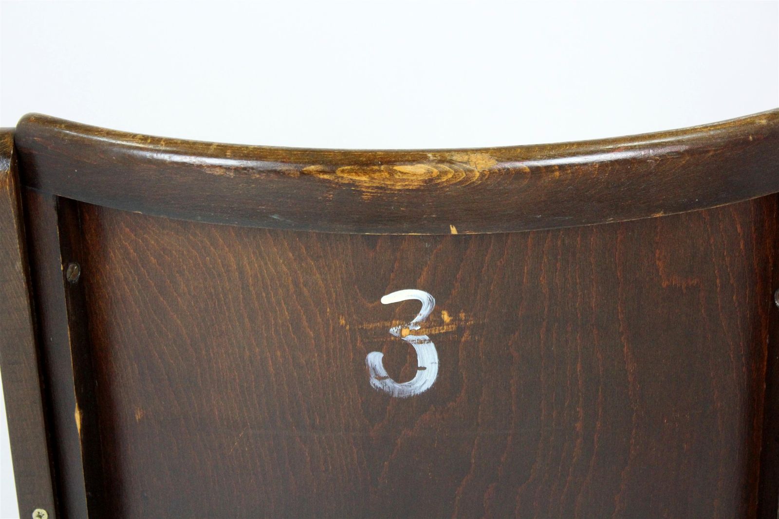 photo furniture Vintage Cinema Chair Ton (Thonet), 1940s Czech, Wooden Theatre Seat