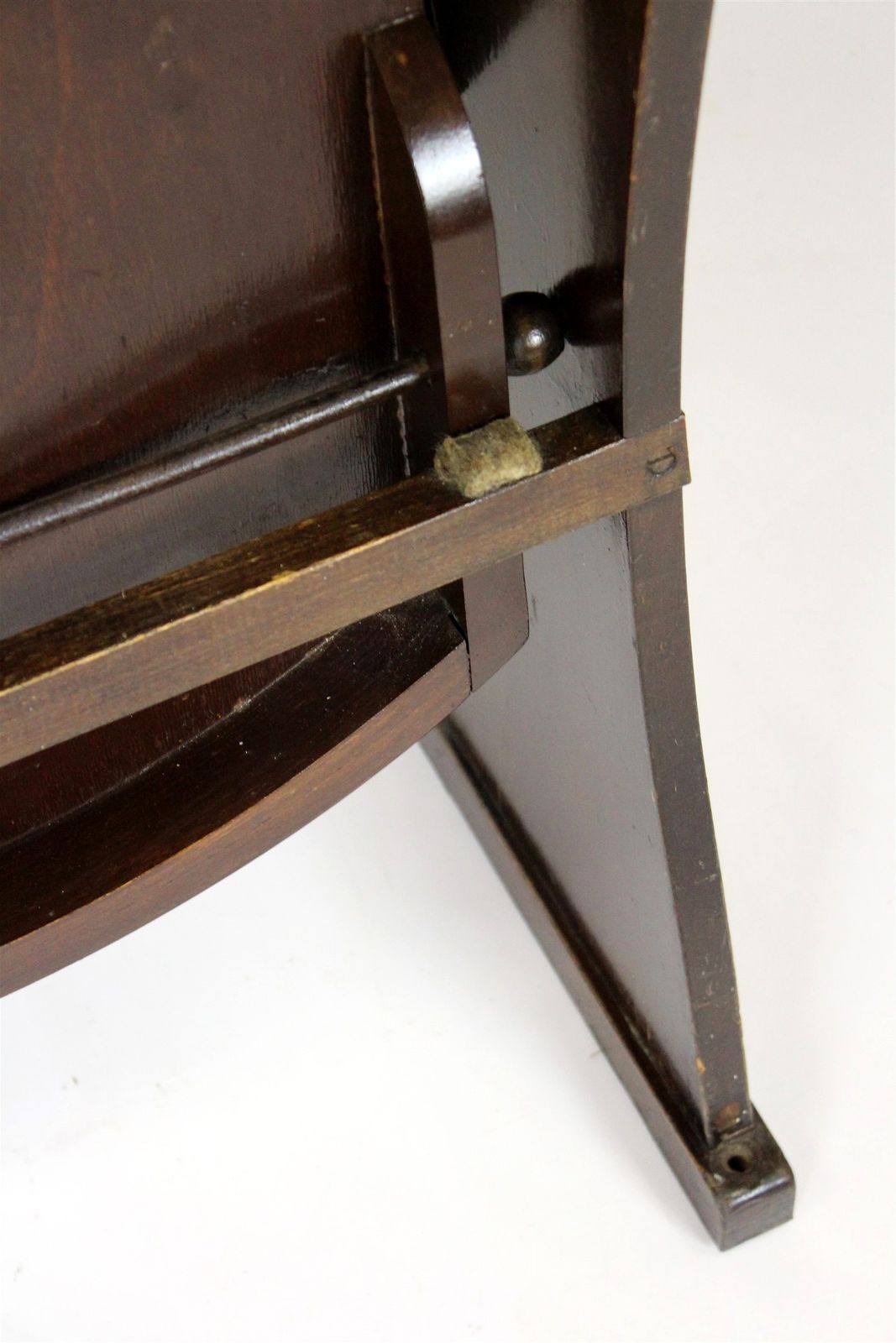 Vintage Cinema Chair Ton (Thonet), 1940s Czech, Wooden Theatre Seat photo furniture