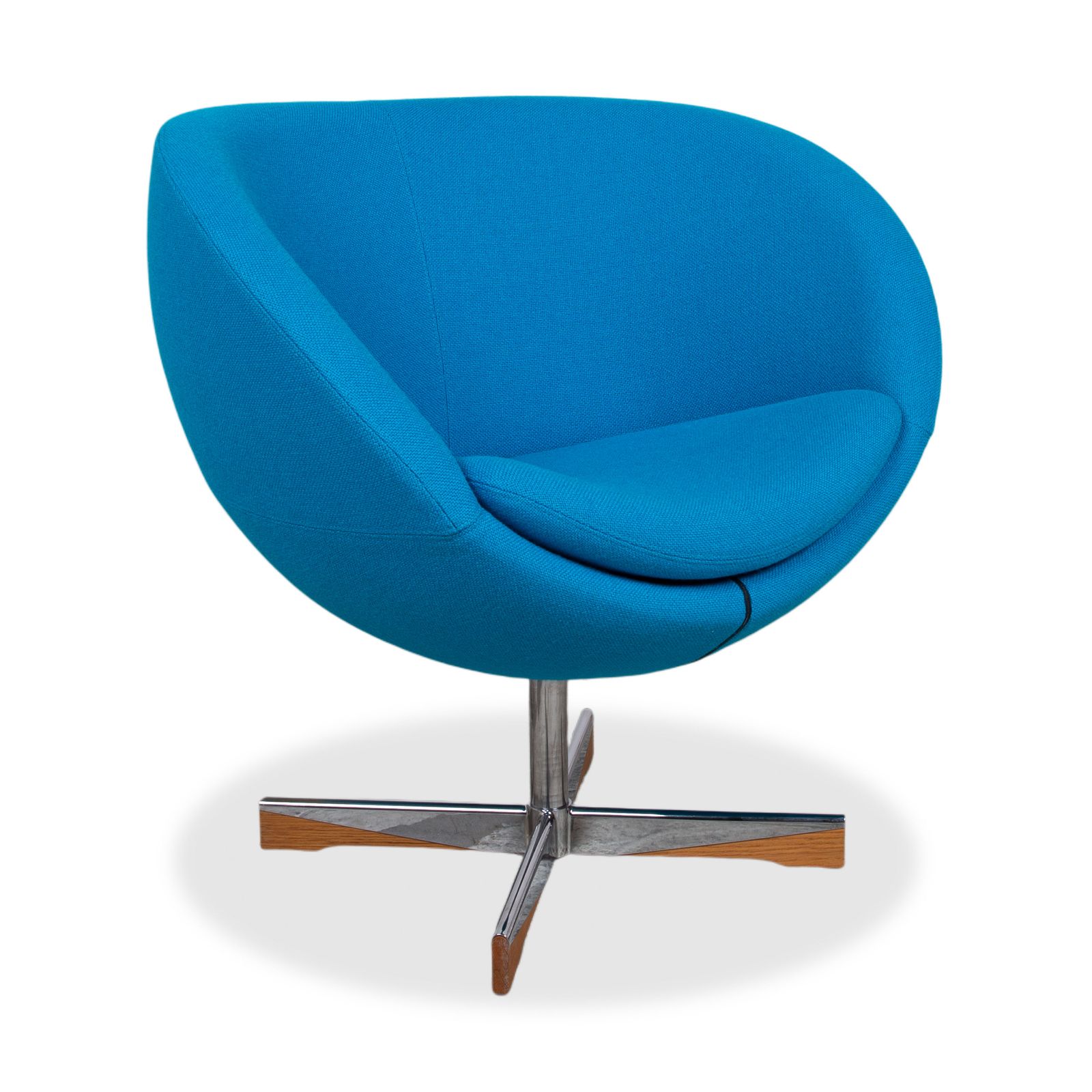 Fauteuil pivotant Varier Planet en tissu bleu clair turquoise