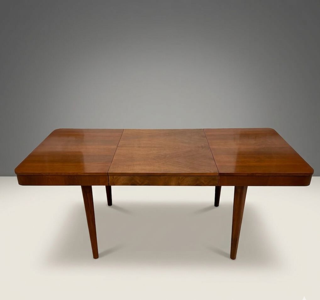 Uitschuifbare Eettafel Mid Century Hout Jindřich Halabala Jaren 1950 photo for sale