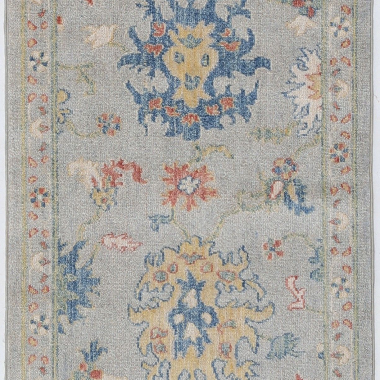 1'11"X8' Modern Hallway Runner, Kitchen Rug, Floral Corridor Rug, Stair Rug photo vinterior