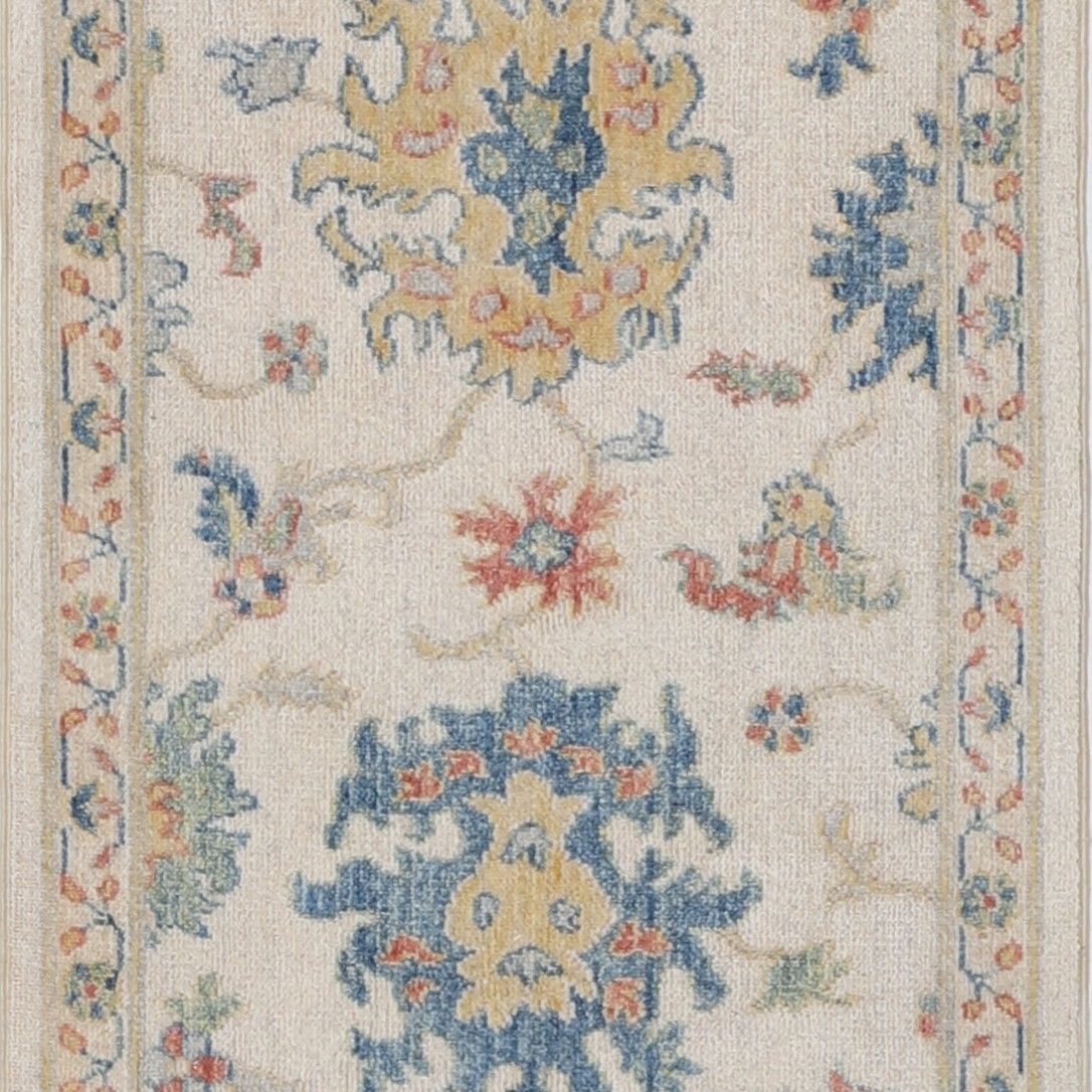 1'11"X7'11" Modern Runner Rug For Kitchen, Wool Corridor Rug, Oushak Hallway Rug photo vinterior