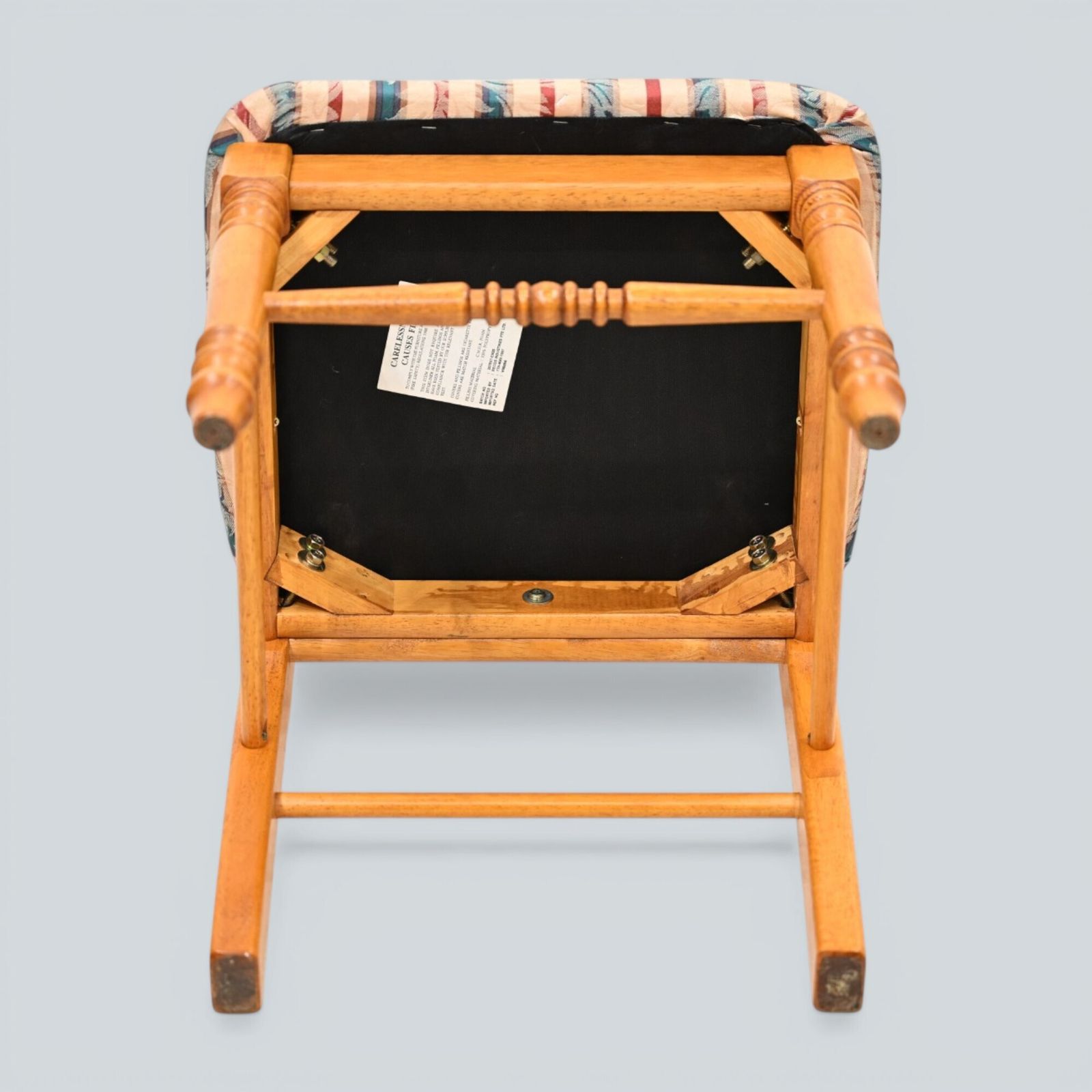 Furniture Set Of 6 Dining Chairs Ladder Back Country Beech Padded Seats Free Uk Delivery* photo