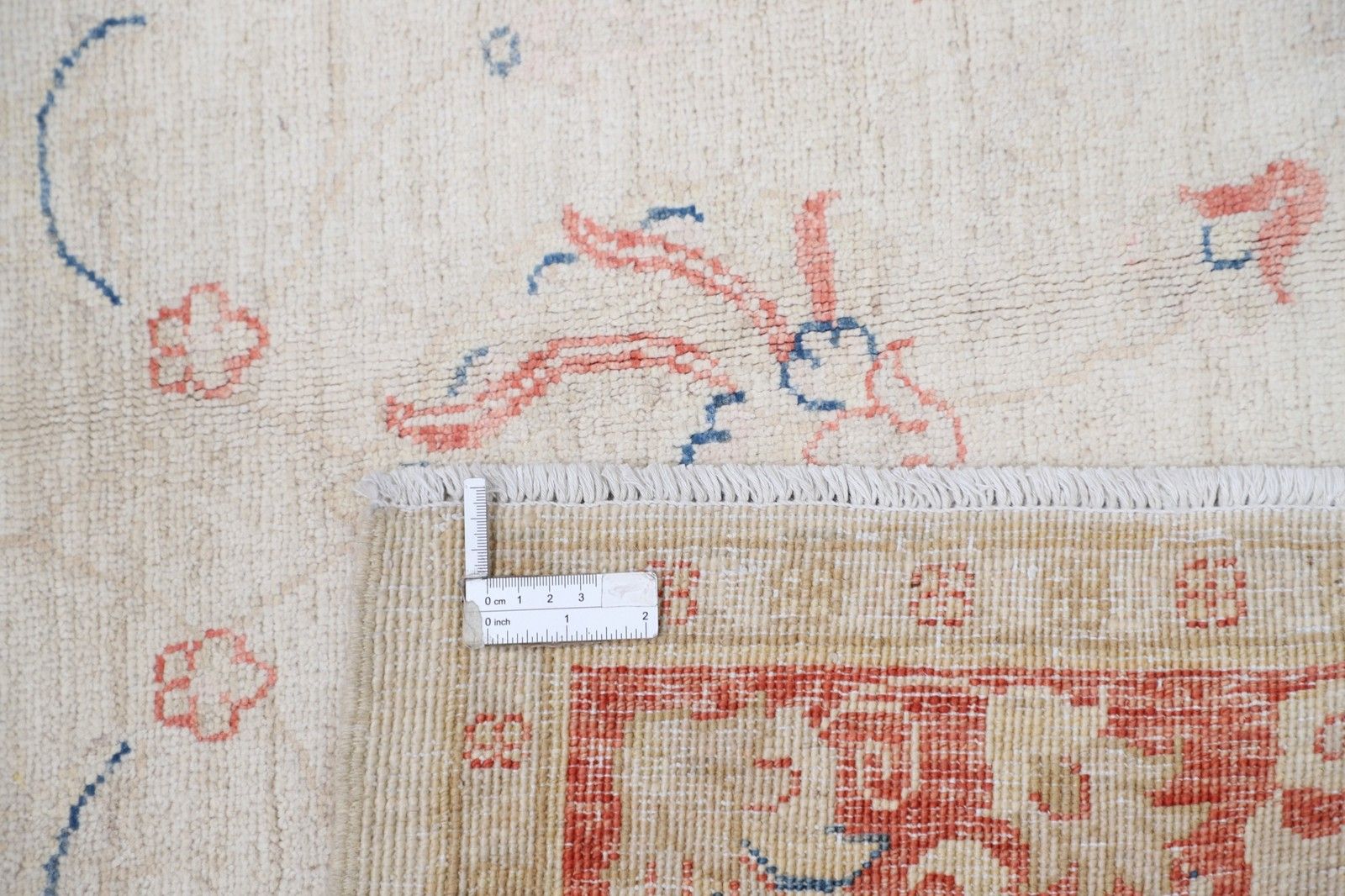 4.2x6 Ft Hand Knotted Floral Turkish Accent Rug In Beige And Red. 100% Wool photo vinterior