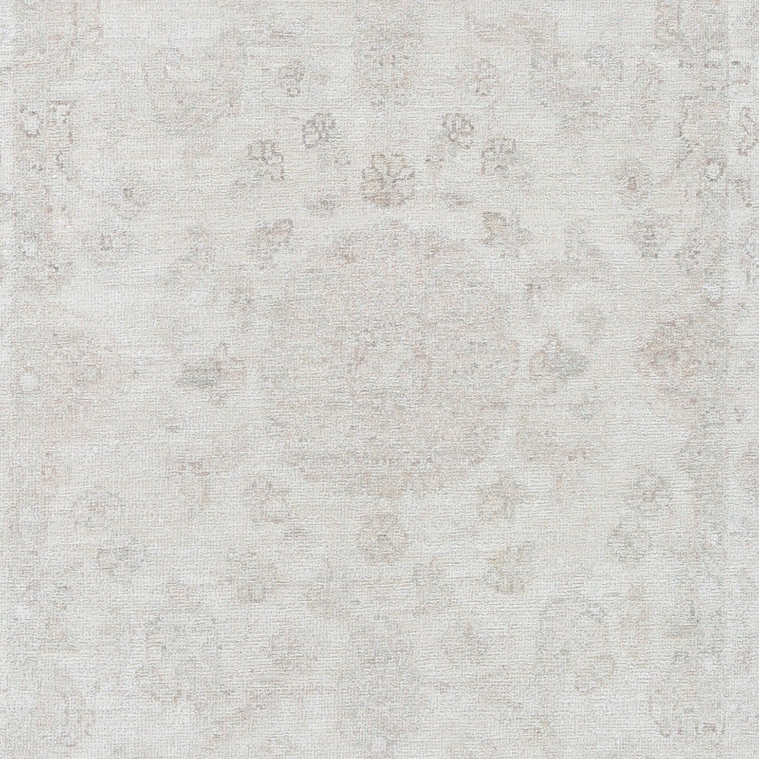 3,3x5 Ft Handgeknoopt Beige Oushak Vloerkleed Met Allover Bloemmotief. 100% Wol photo buy