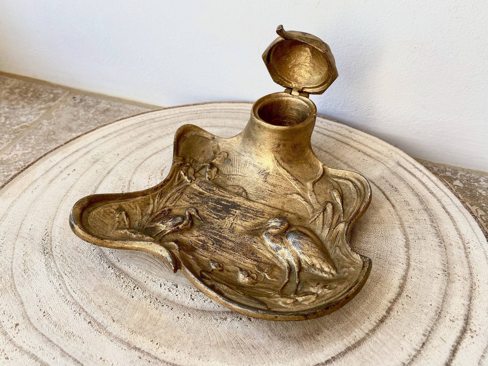 Encrier Art Nouveau français d'époque photo buy