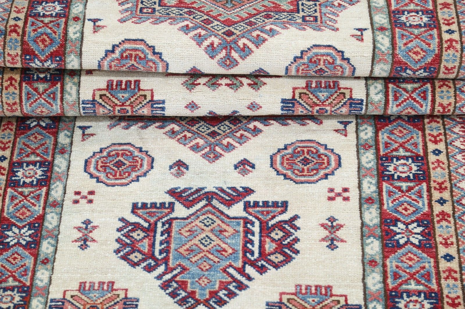 Tapis de couloir tribal 74 x 252 cm, noué à la main photo Textiles