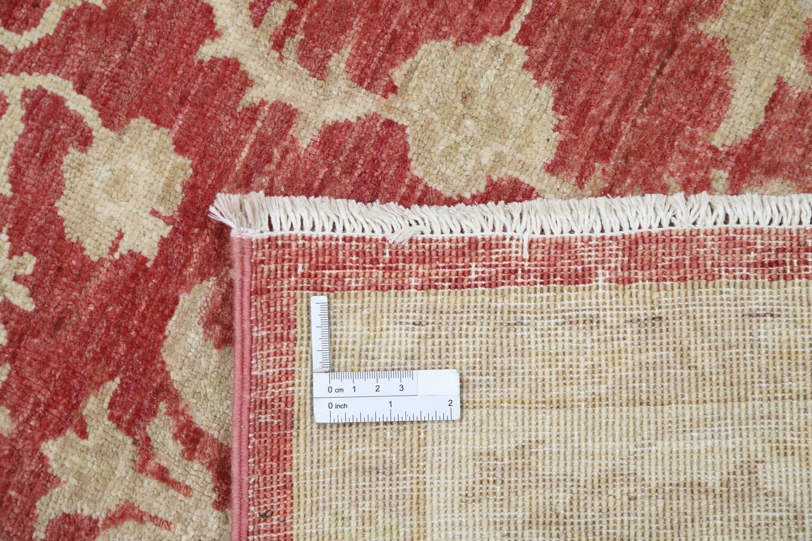 Tapis Oushak turc à motifs floraux, noué à la main, rouge et ivoire, 170 x 240 cm photo buy