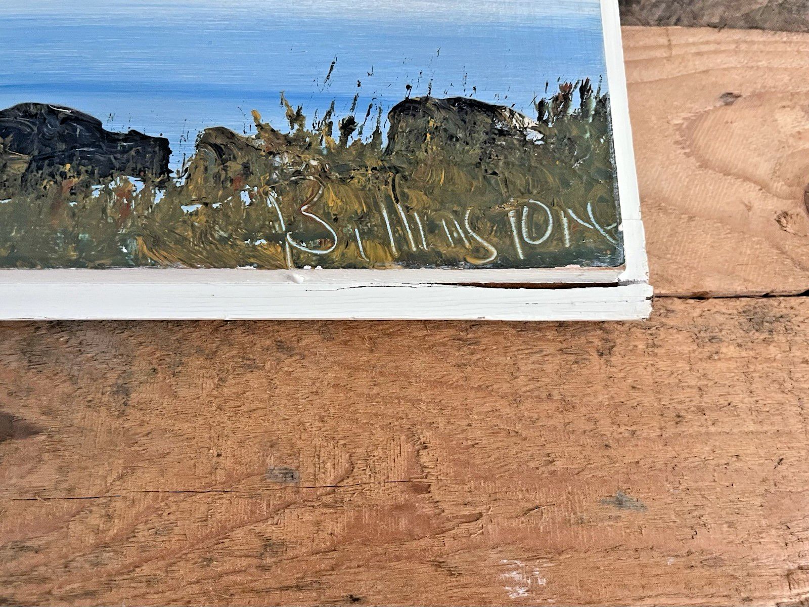 Vintage Original Oil On Panel Painting North Wales Mountains Landscape Snowdonia photo 150.0