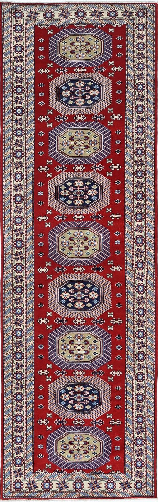 Tapis de couloir rouge 97 x 305 cm. Tapis de cuisine fait main. Tapis de corridor. Tapis d'escalier
