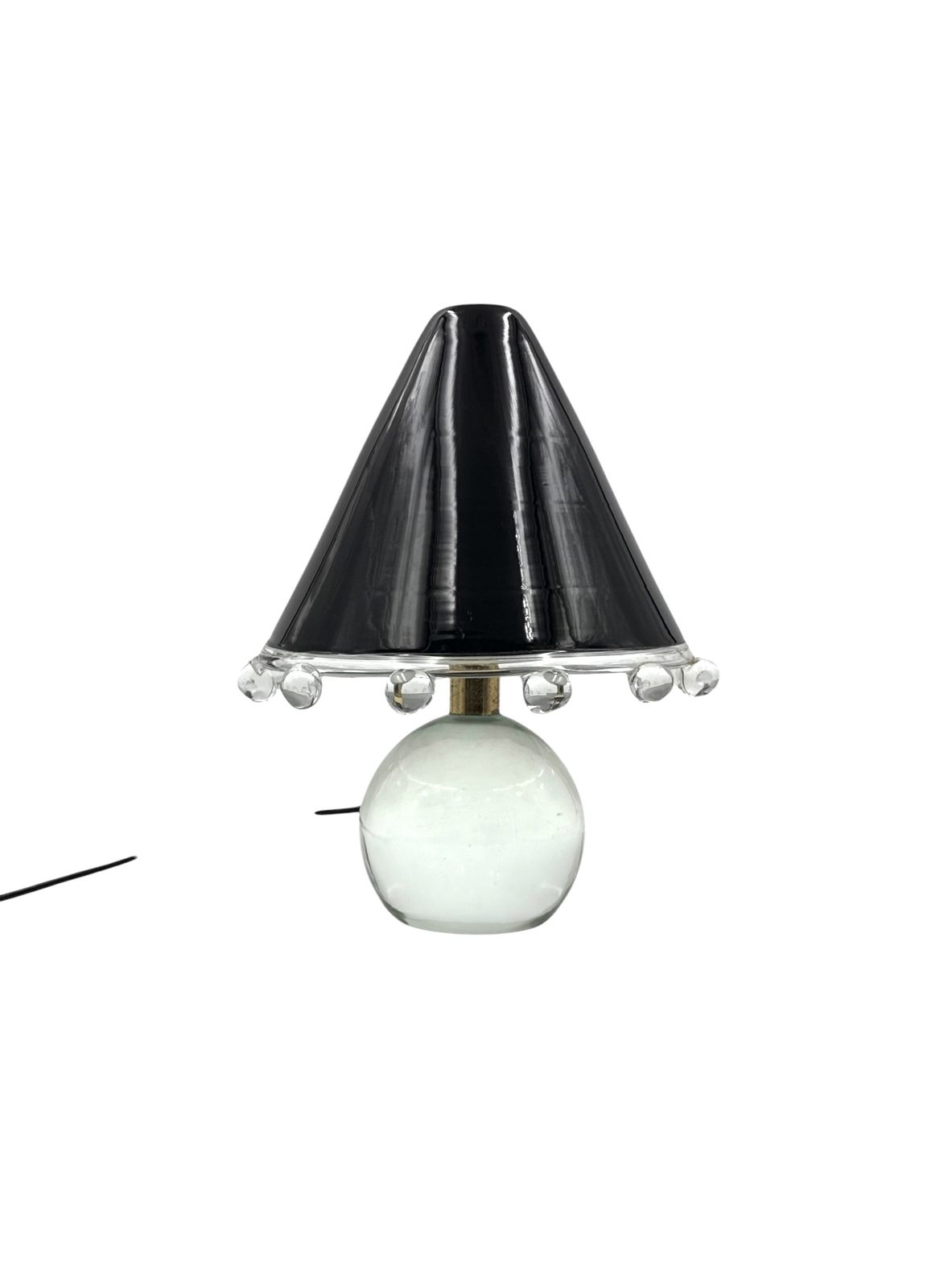 Murano Glass Table Lamp Mod. Budur, Roberto Pamio, Leucos Italy, 1970s photo vintage