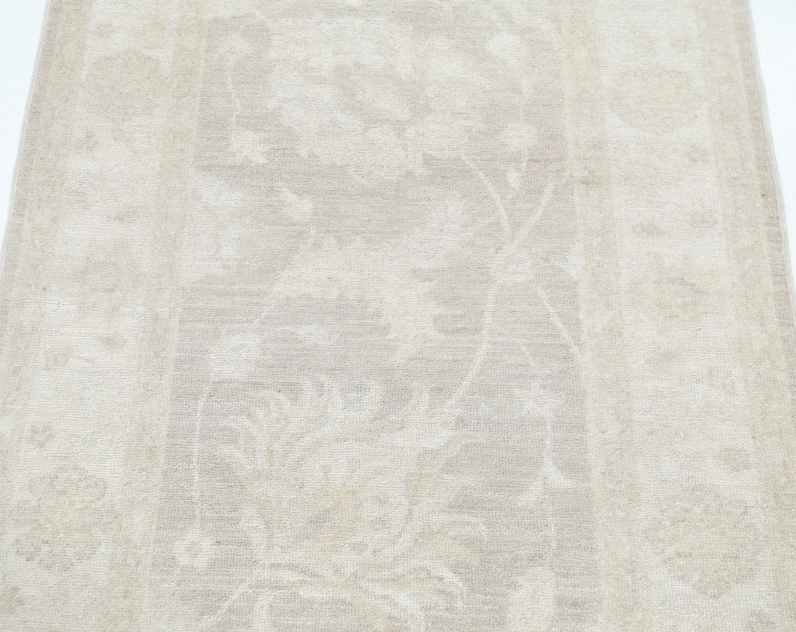 2,7x4,2 ft traditioneel handgeknoopt beige accentkleed voor slaapkamer en entree photo for sale