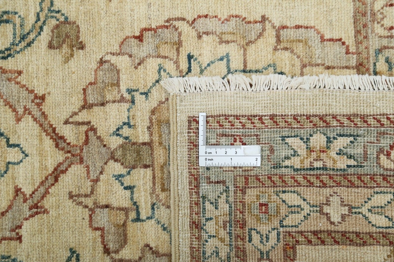 Tapis noué à la main 242 x 333 cm. 100 % laine. Tapis traditionnel beige photo 4298.0