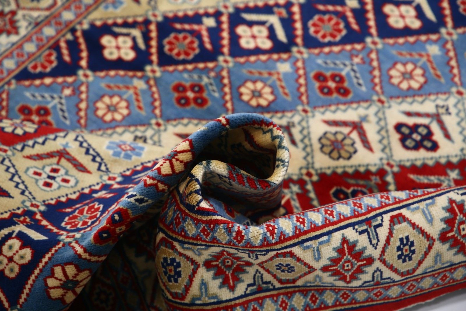 3x5 ft kleurrijk tribaal vloerkleed voor slaapkamer, handgeknoopt Turks wollen vloerkleed photo vinterior