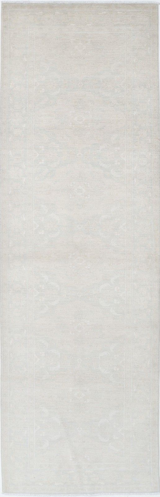 Tapis de couloir fait main, 1,02 x 3,46 m. Tapis aux tons doux pour couloir, corridor et entrée