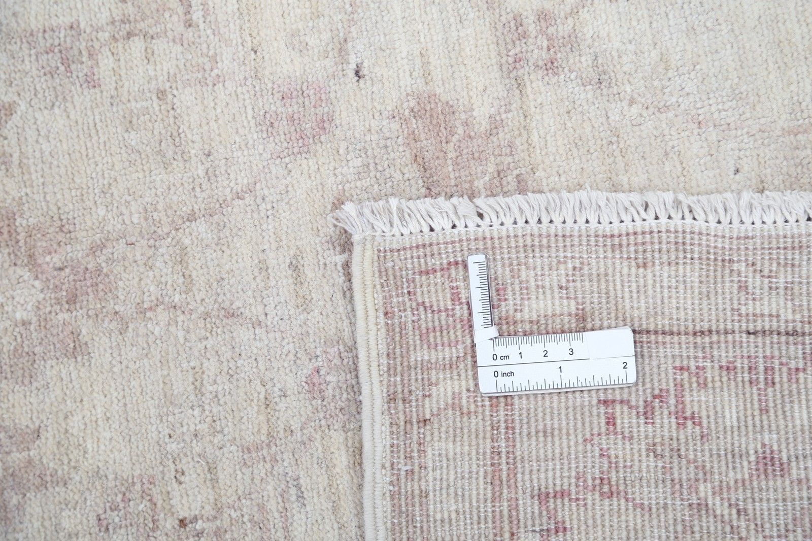 6.2x8.8 Ft Hand Knotted Turkish Wool Rug With Floral Design. Beige Oushak Carpet photo buy