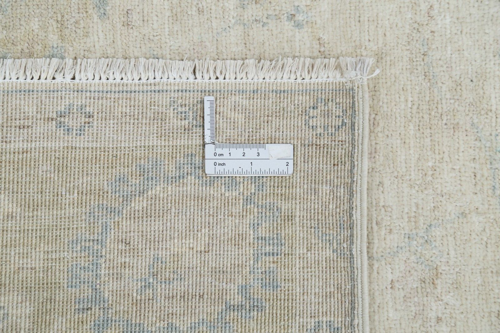 5,7x7,8 ft handgeknoopt Turks wollen vloerkleed met bloemmotief. Beige Oushak tapijt photo vinterior