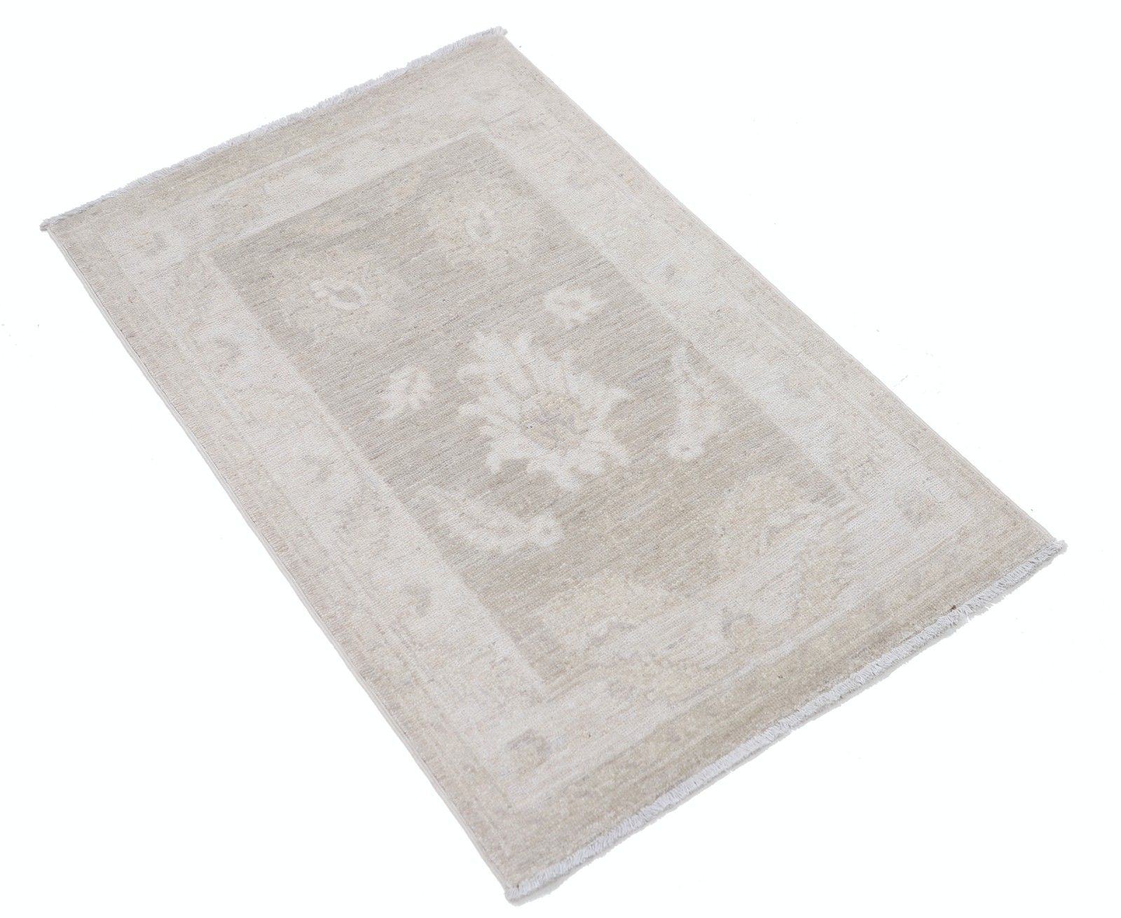 Tapis turc traditionnel beige, 60 x 97 cm, noué à la main photo furniture