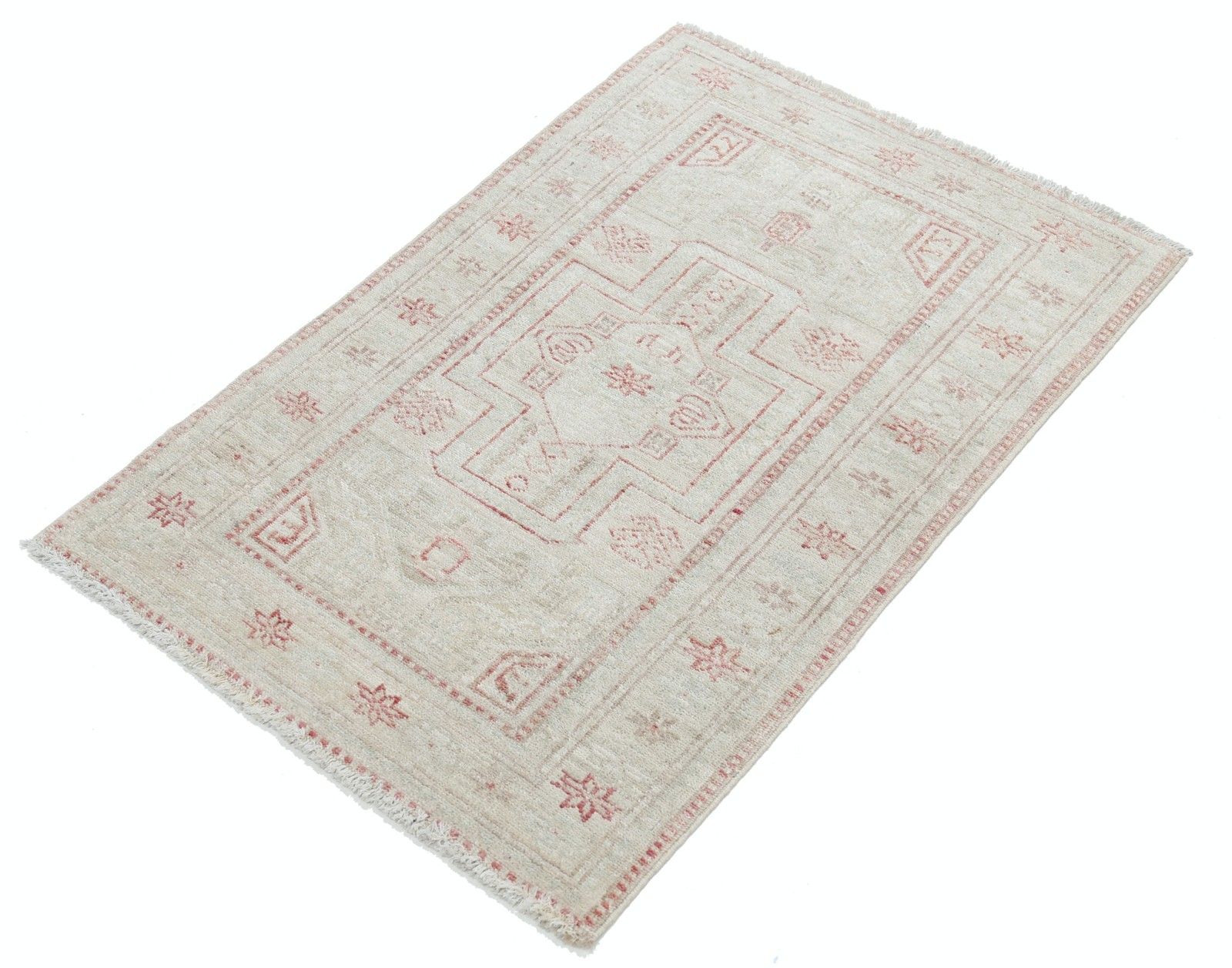 Tapis d'appoint traditionnel noué à la main, 2 x 3,2 pi. Tapis turc beige. Laine pure photo for sale