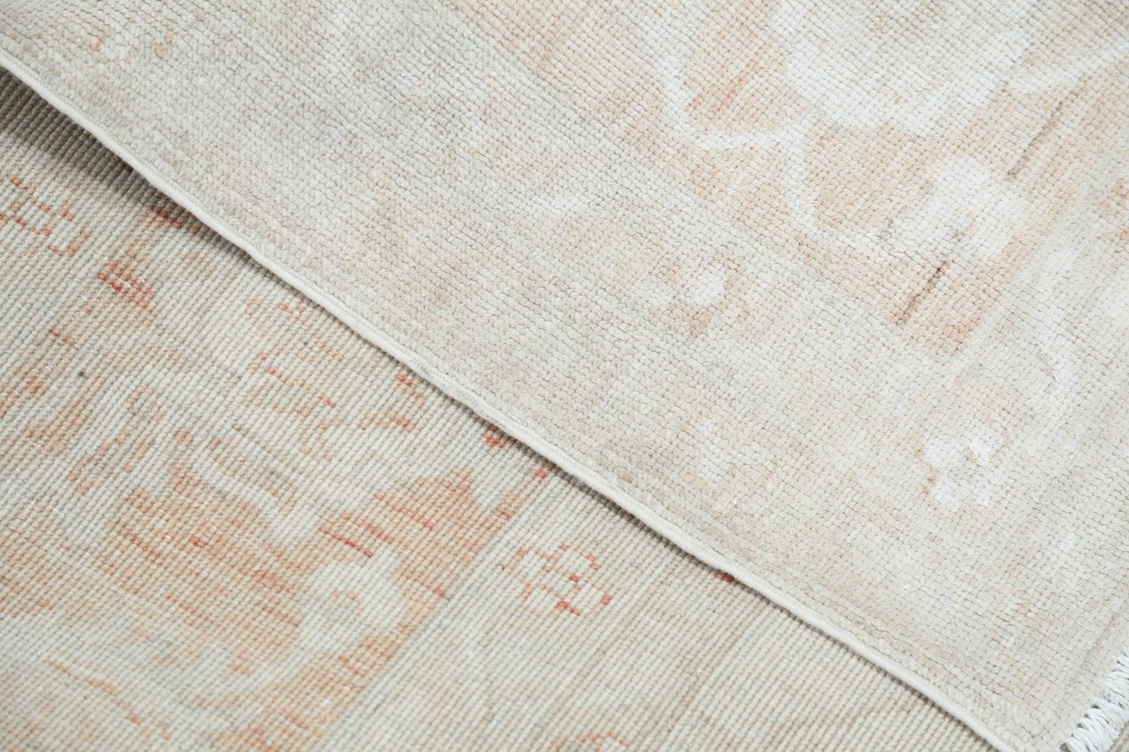 9.3x11.2 Ft Hand Knotted Beige Large Area Rug. Traditional Floral Oushak Carpet photo buy