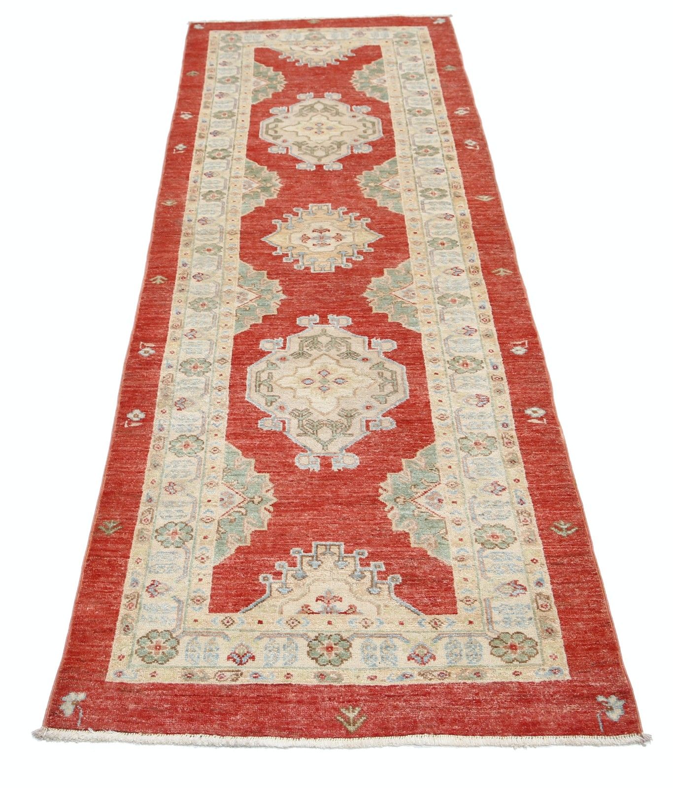 2.7x7.8 Ft Handknotted Hallway Runner Rug. Red Corridor Rug. Kitchen Rug photo Textiles