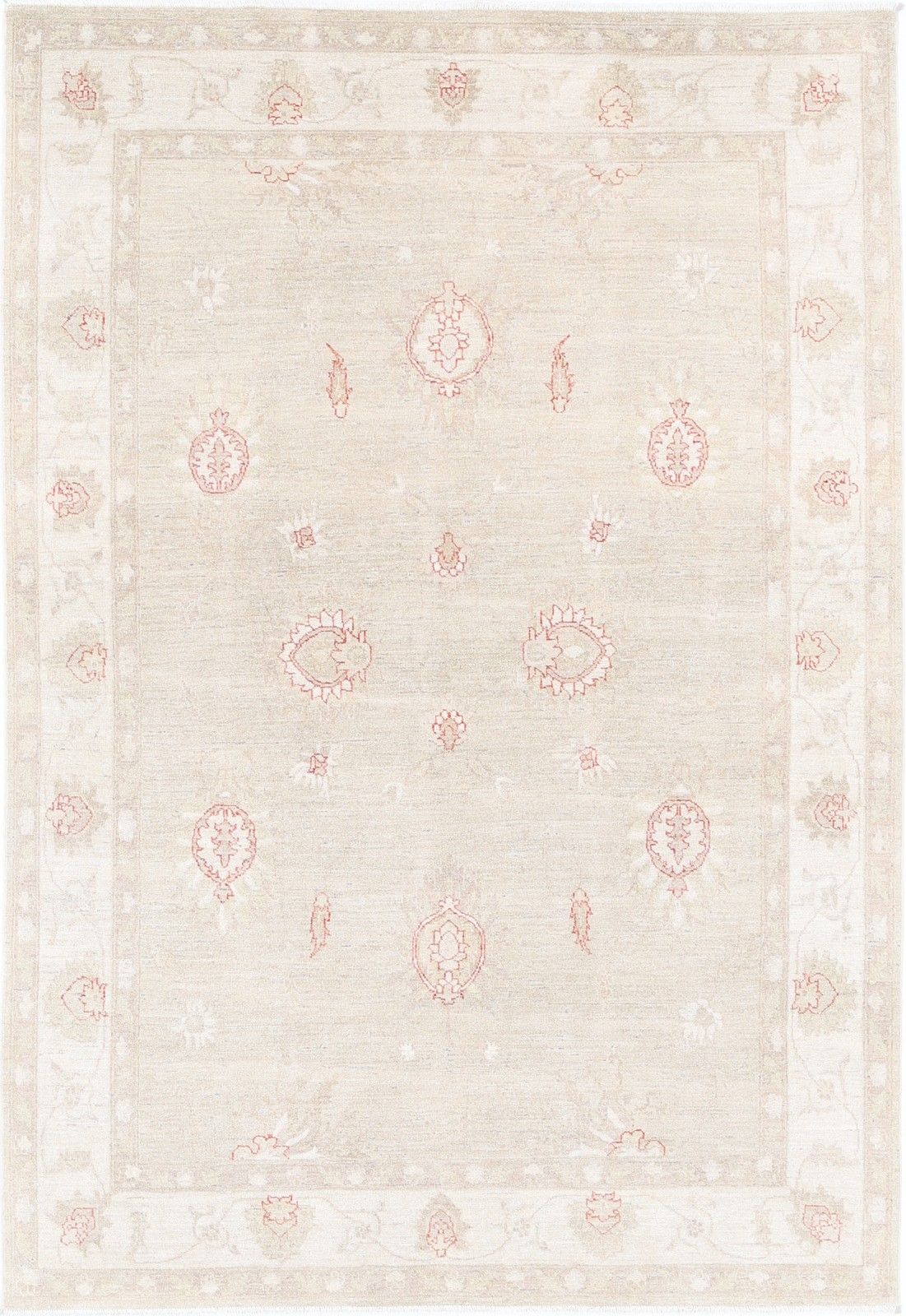 Tapis artisanal turc noué à la main 170 x 240 cm. Tapis en laine 100 % aux tons doux