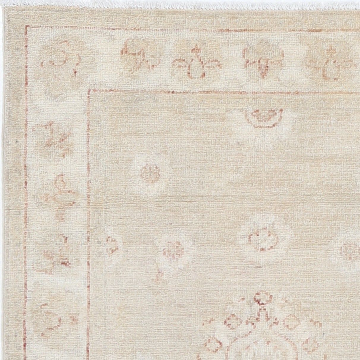 Tapis Oushak traditionnel beige, 0,79 x 1,25 m, noué à la main photo vinterior