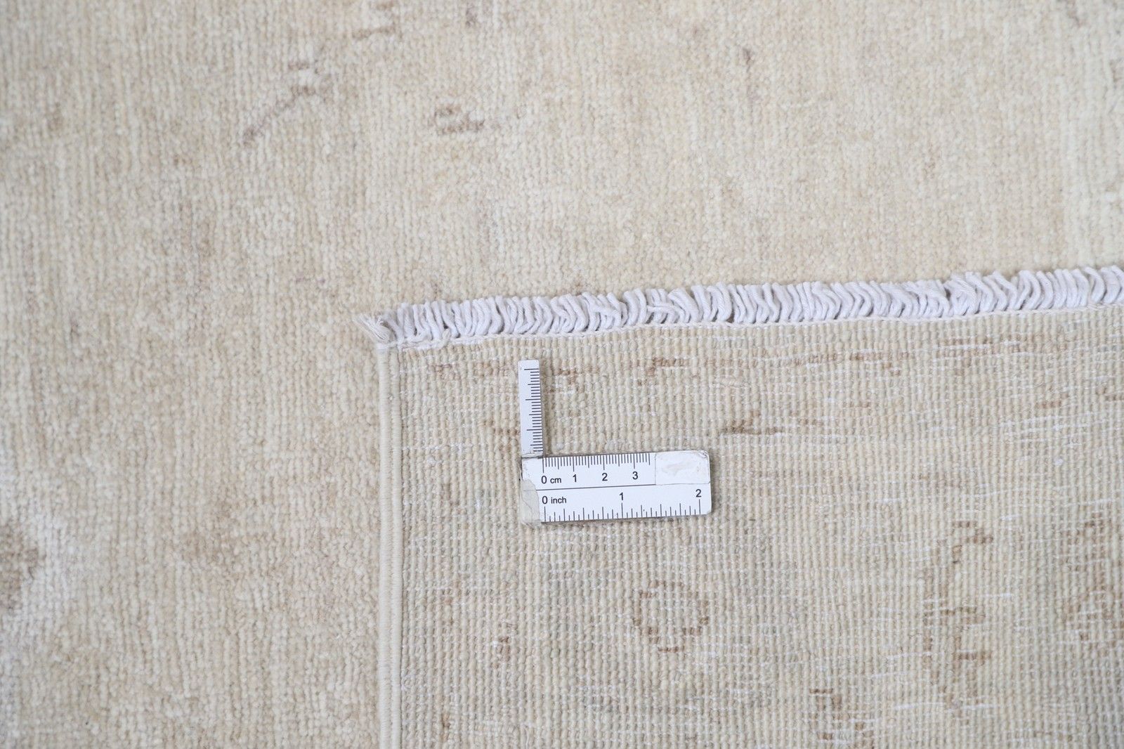 Tapis d'appoint turc traditionnel noué à la main, beige, 82 x 127 cm. 100 % laine photo 557.0