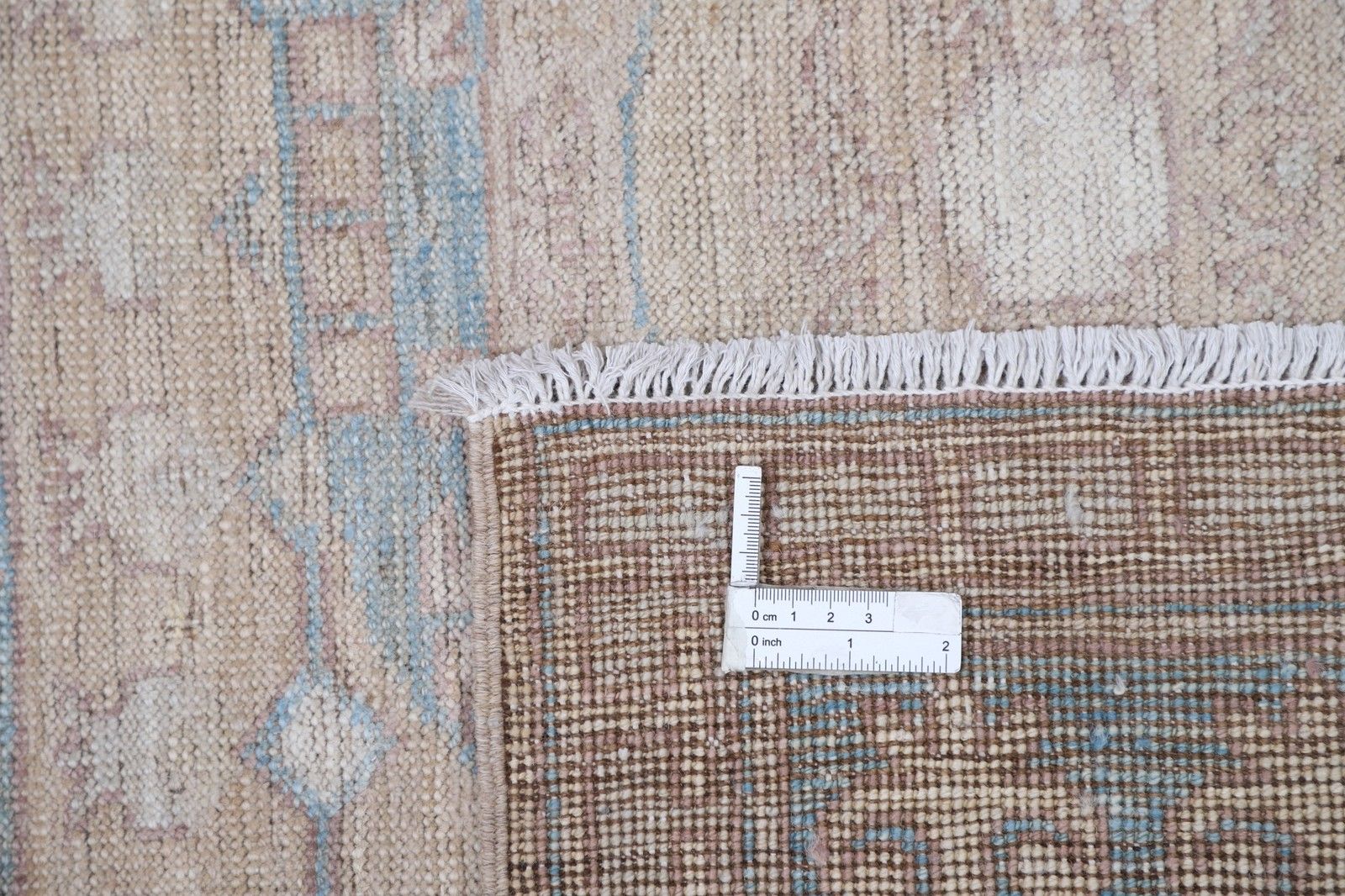 Tapis artisanal aux tons doux, 4,4 x 7 pi, pour salon, chambre et salle à manger photo buy