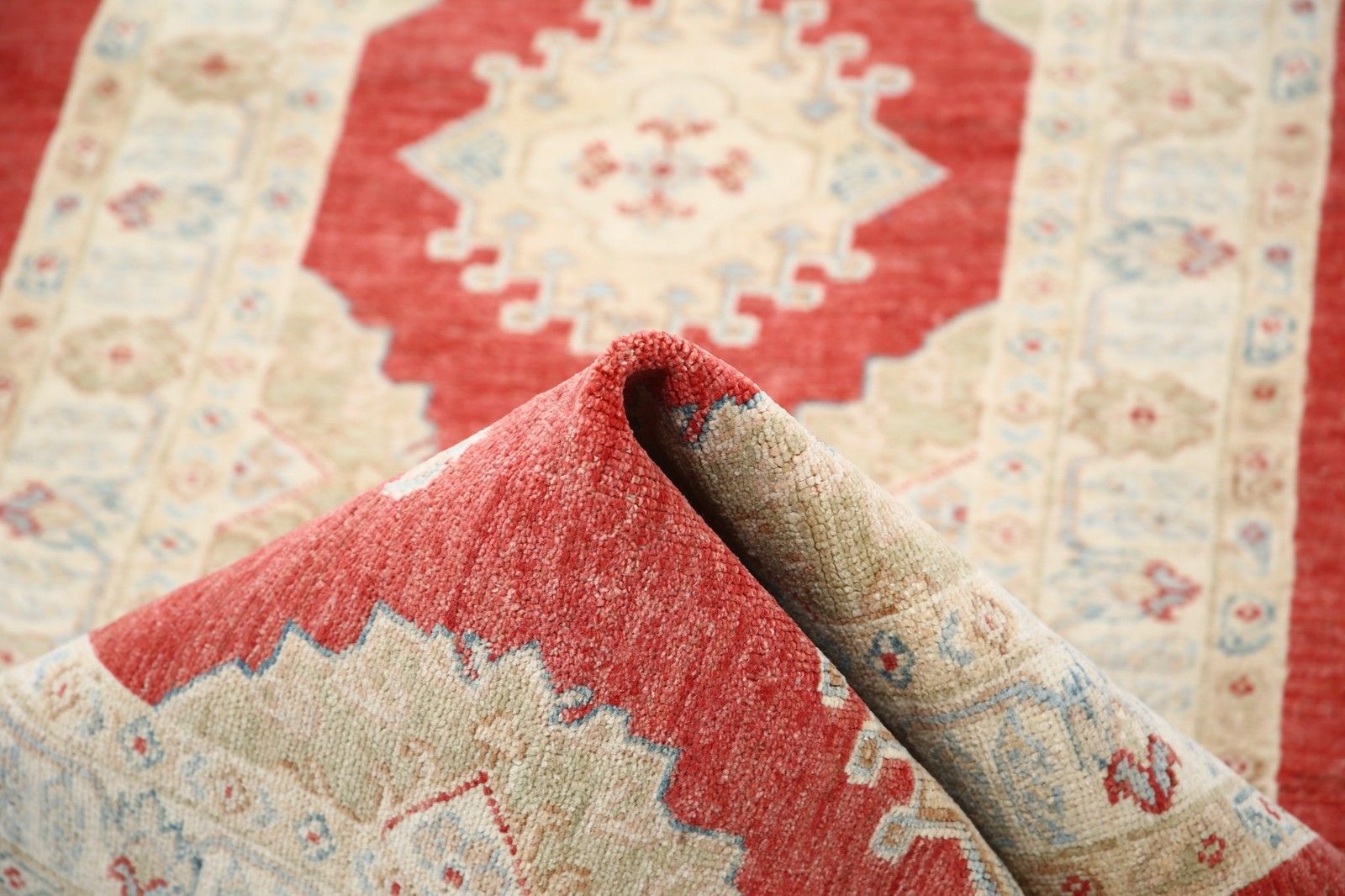 2,7 x 7,8 ft handgemaakte loper voor gang. Gangloper. Beige, rode keukenmat photo vinterior