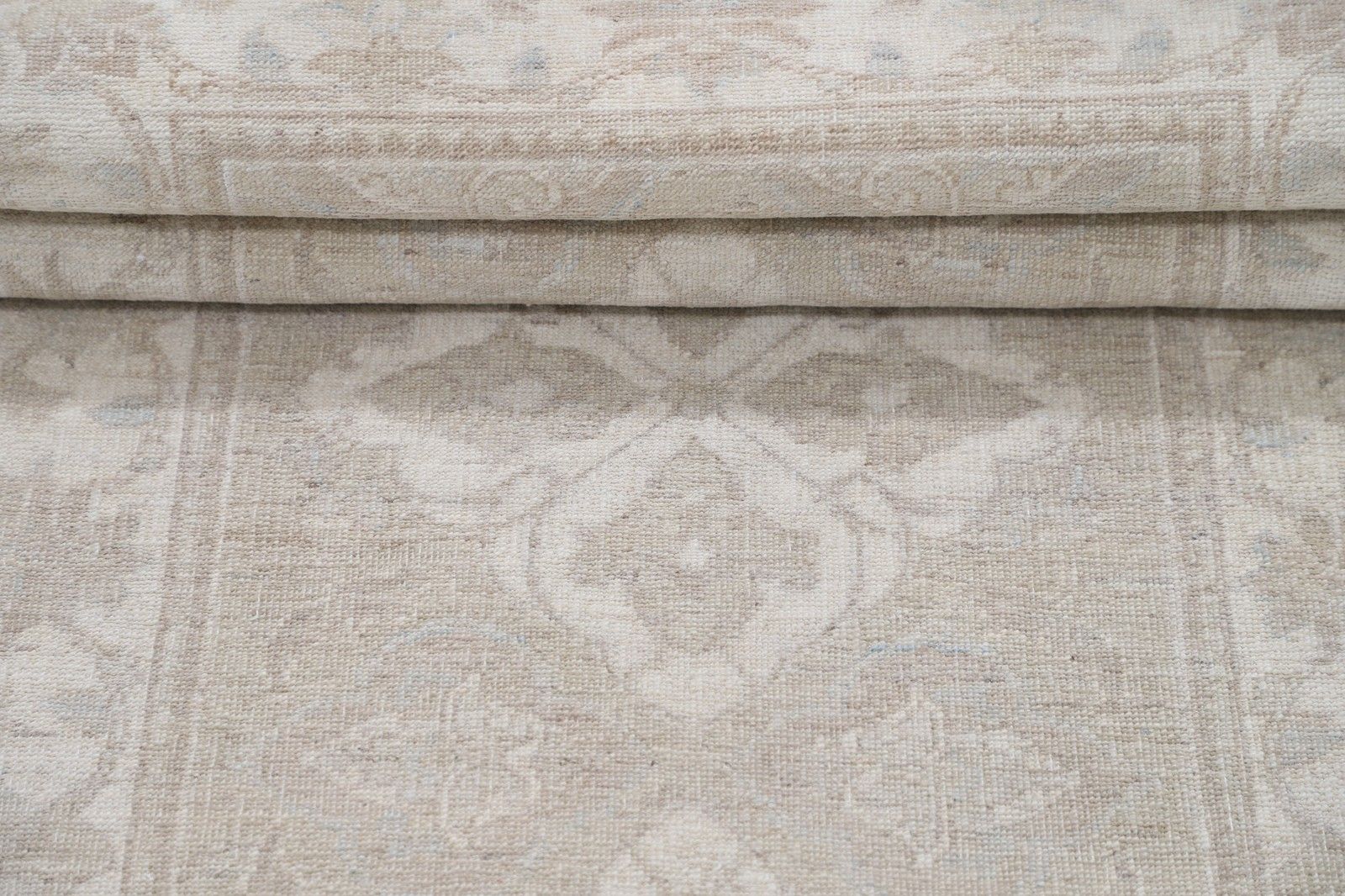 2.5x6.6 Ft Hand Knotted Hallway Runner Rug. Beige Corridor Rug. Wool Kitchen Rug photo Textiles