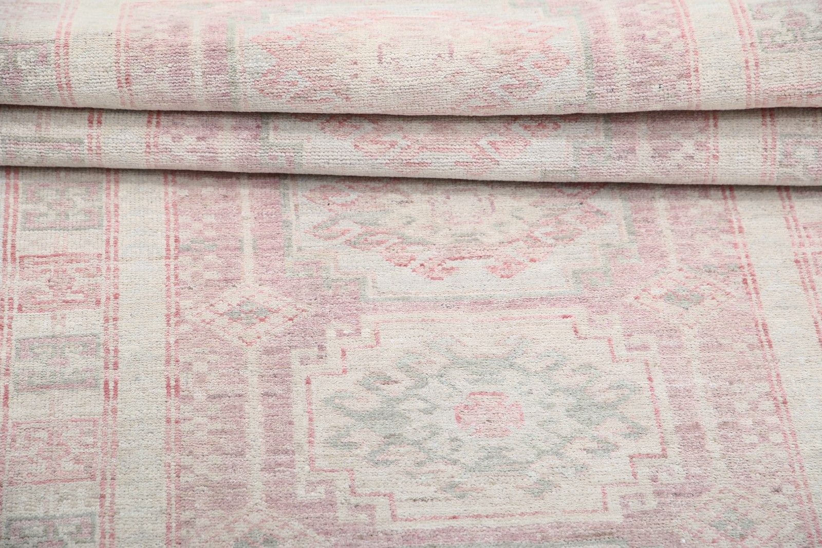 2.8x6.3 Ft Handmade Runner Rug For Kitchen. 100% Wool. Handknotted Hallway Rug photo Textiles