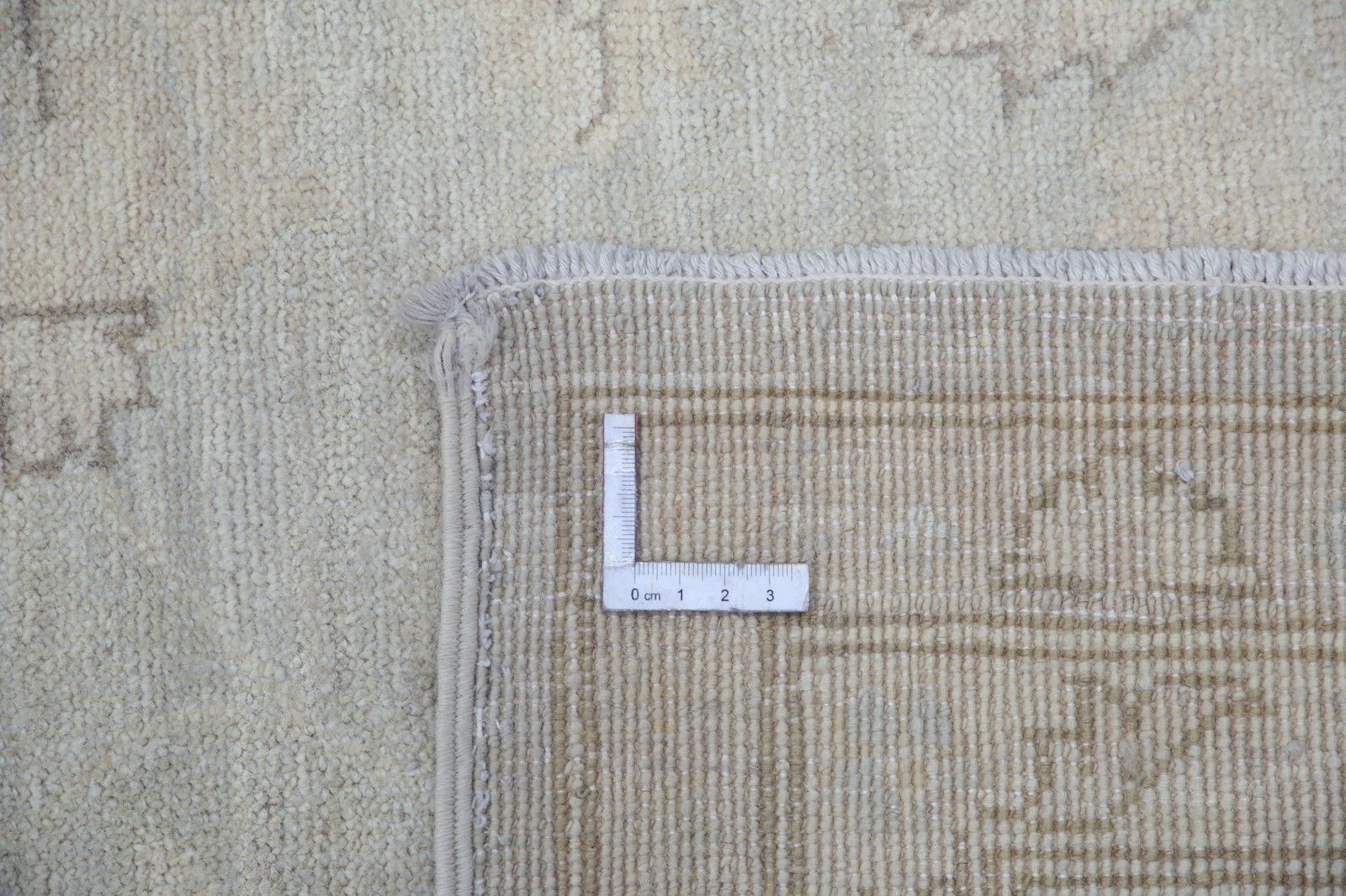 8x9.6 Ft Hand Knotted Beige Large Area Rug For Living Room. 100% Wool Carpet photo vinterior