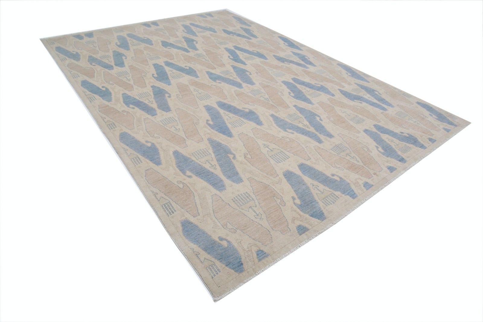 8.6x12 Ft Handknotted Large Area Rug For Living Room Decor. 100% Wool Carpet photo furniture