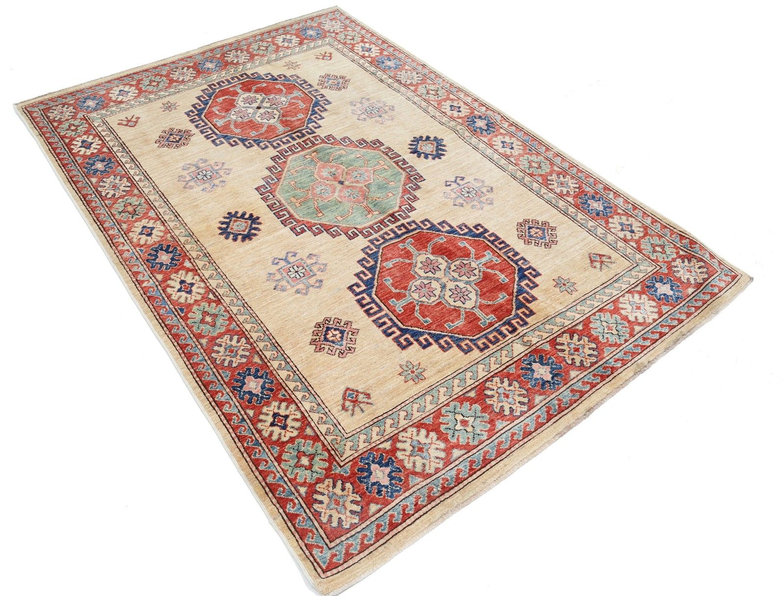 4.8x7 Ft Wool Handknotted Turkish Area Rug For Living Room And Bedroom Decor photo furniture