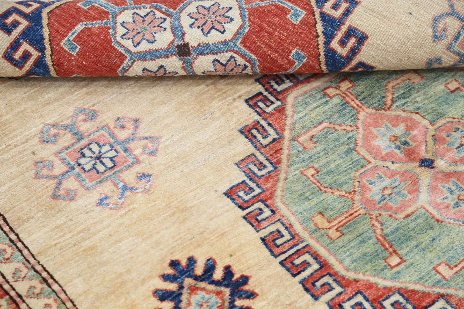 Tapis de laine noué à la main, style turc, pour salon et chambre, 145 x 209 cm photo 1612.0