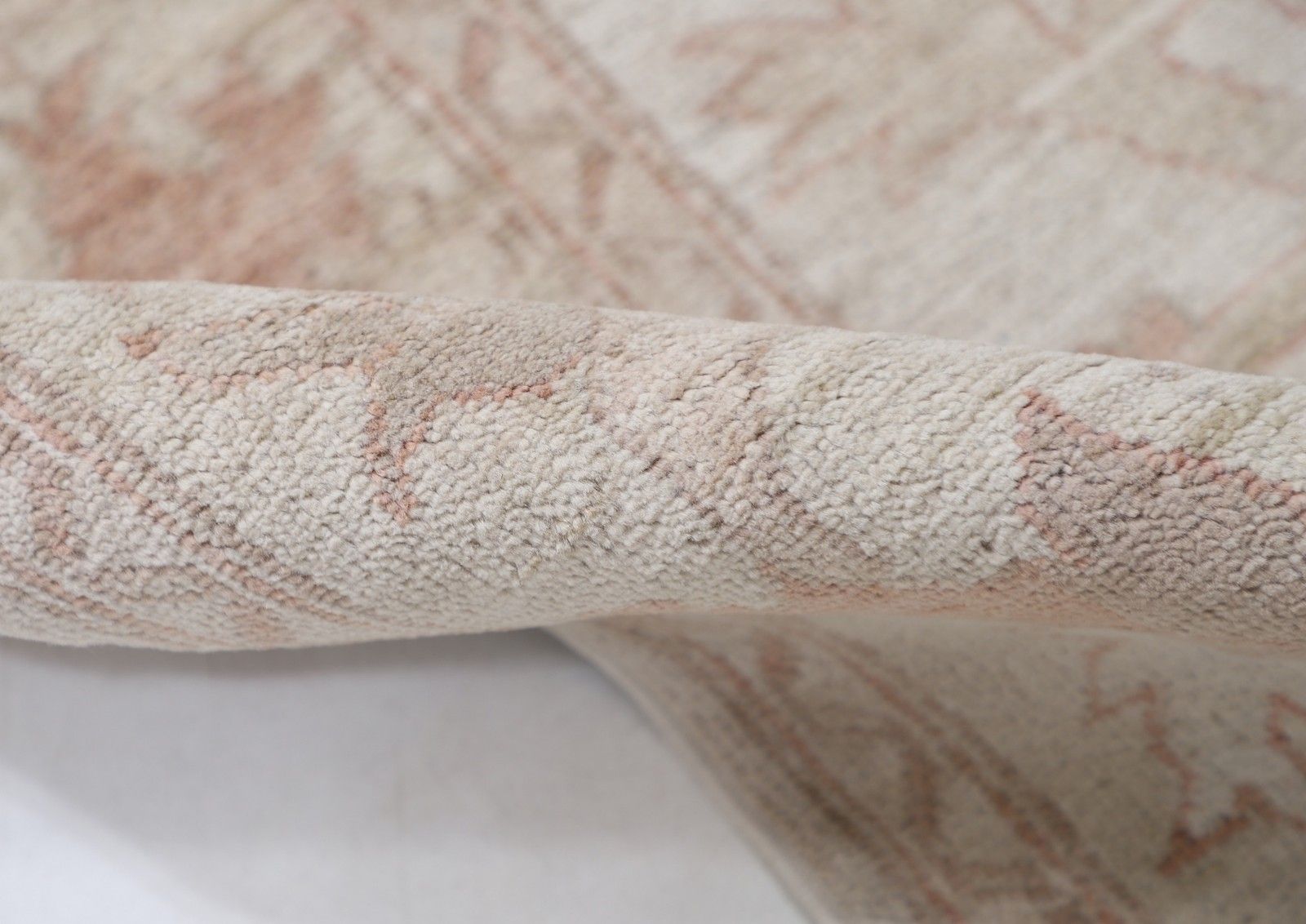 5x7 Ft Beige Hand Knotted Wool Area Rug For Living Room, Dining Room And Bedroom photo Textiles