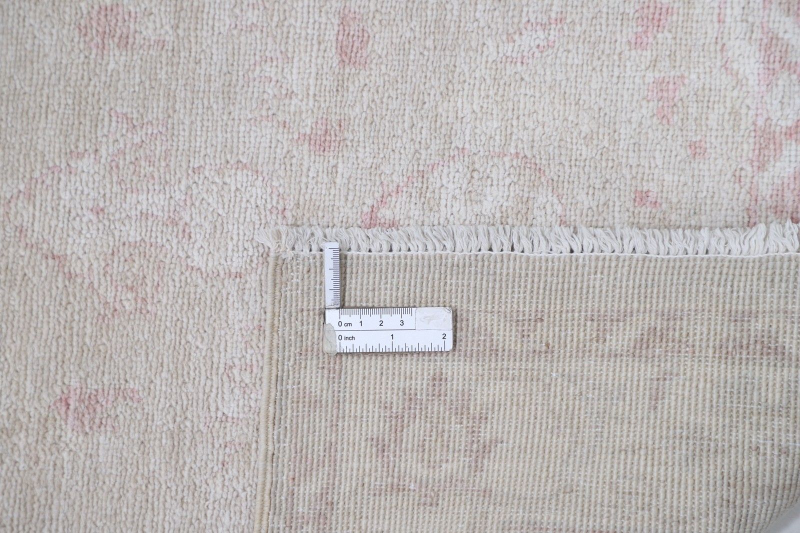 2,6x4 Ft Handgeknoopt Beige Vloerkleed voor Slaapkamer en Entree photo 558.0