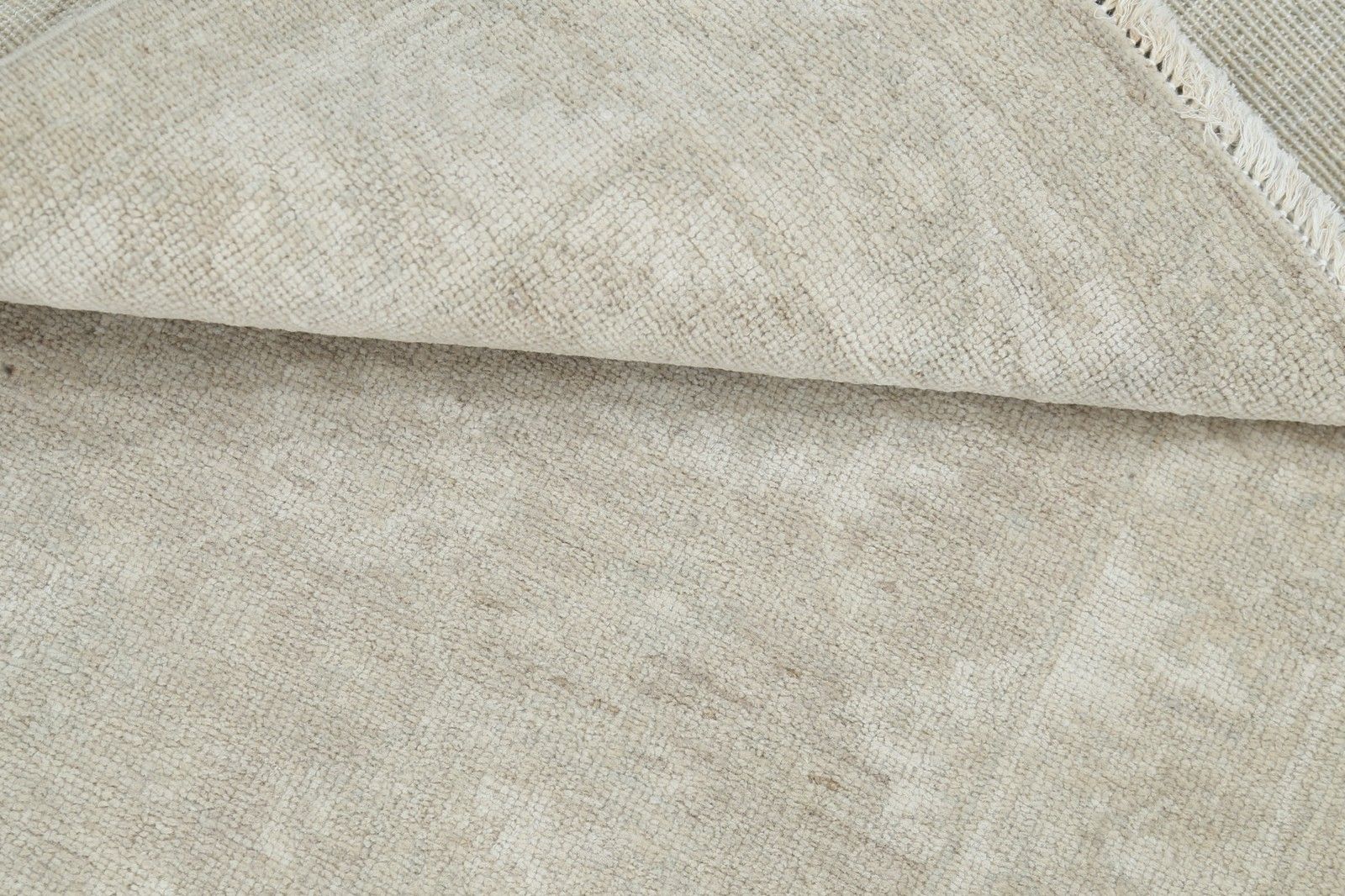 Tapis d'accent noué à la main, beige, 72 x 84 cm, pour entrée et cuisine. 100 % laine photo vinterior