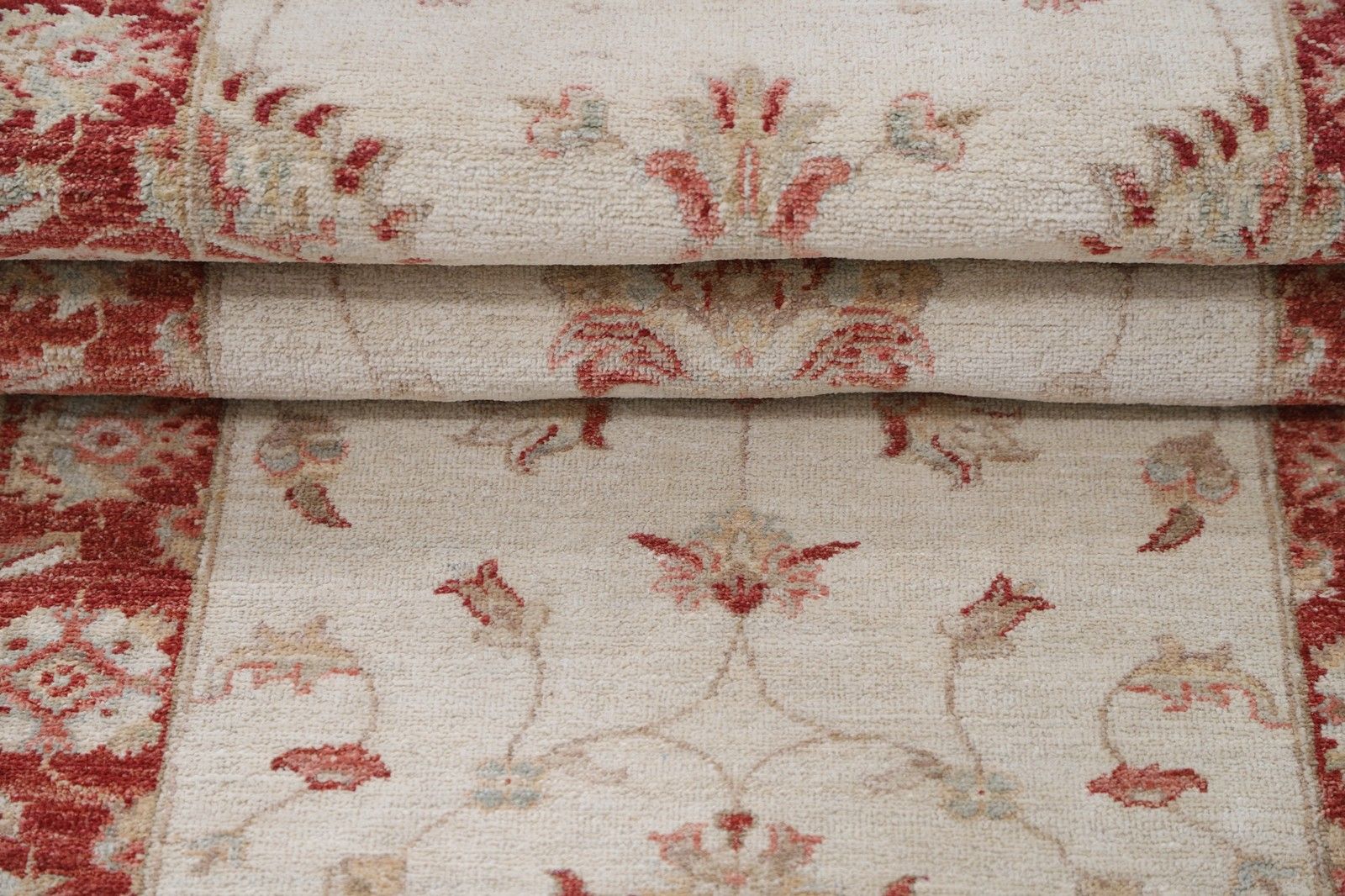 Tapis de couloir fleuri 0,77 x 2,44 m, tapis de cuisine beige, tapis de corridor fait main photo Textiles
