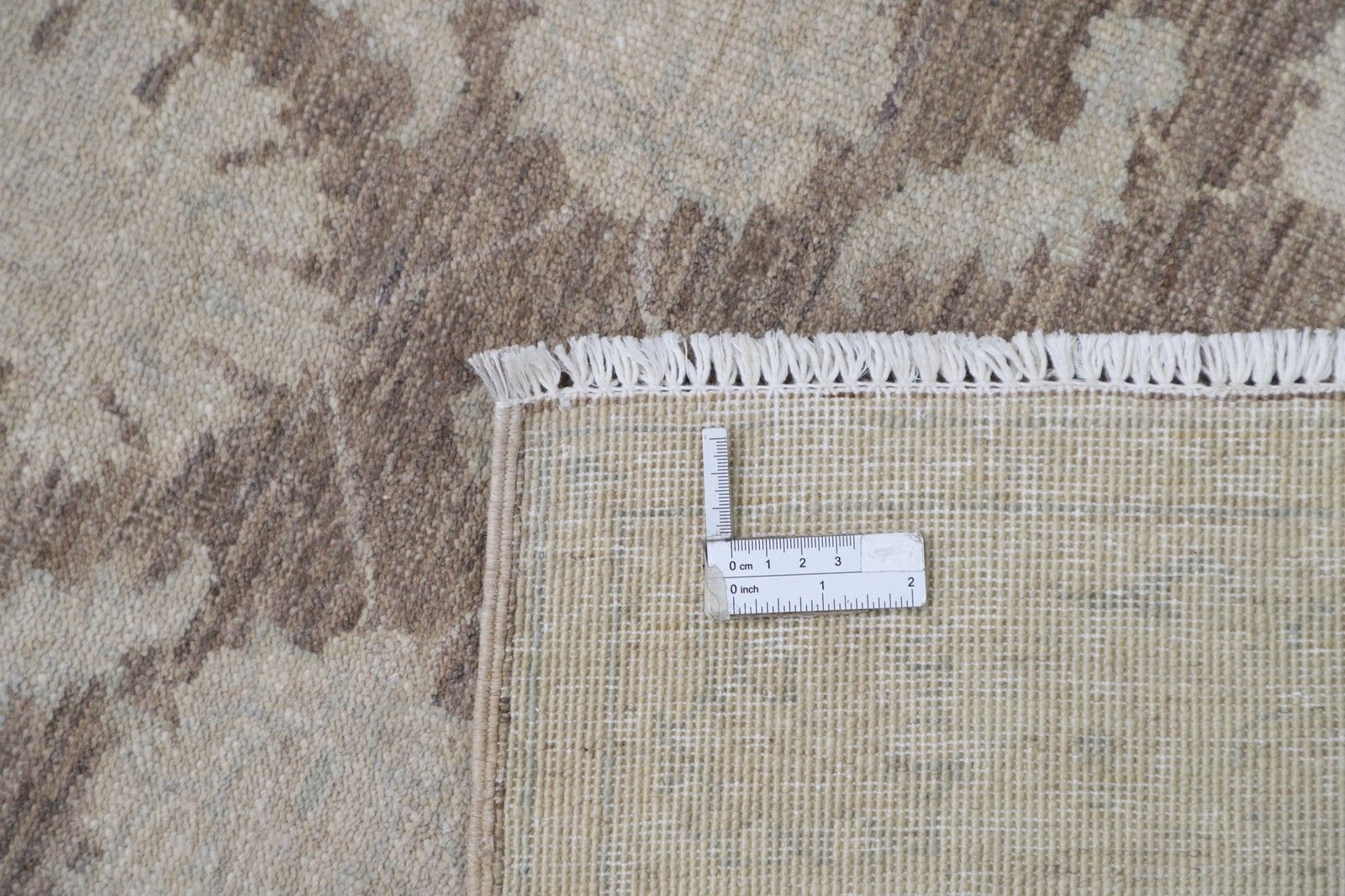 Tapis de couloir en laine, motifs floraux, fait main, 0,82 x 2,34 m photo 1026.0
