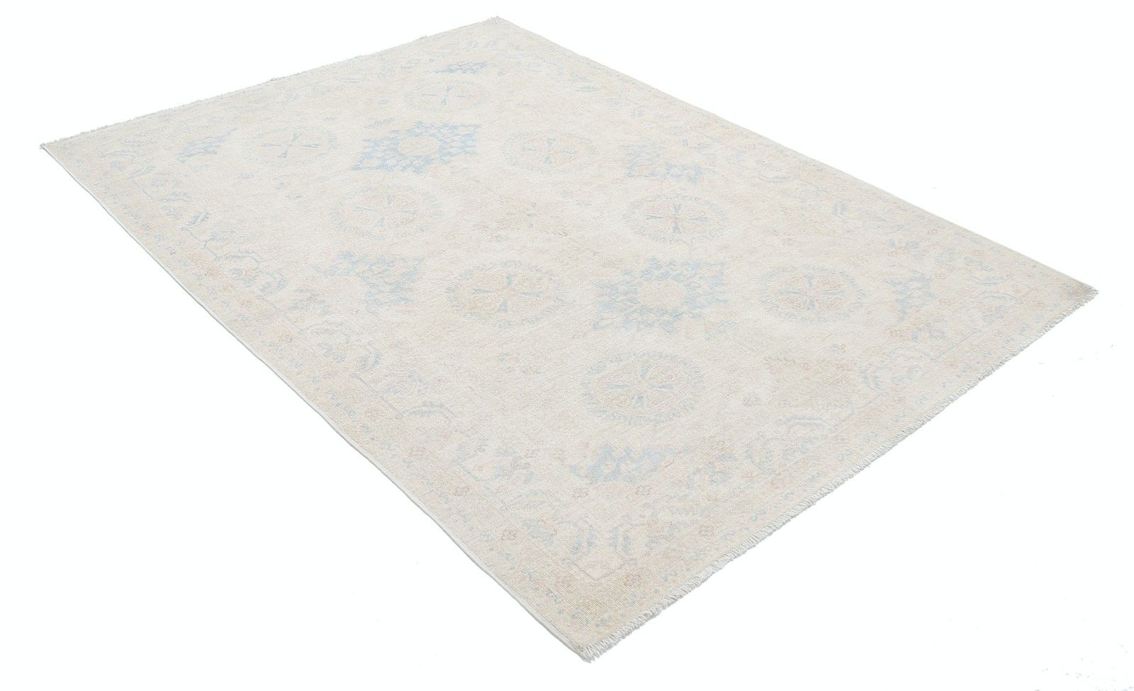 Tapis en laine noué à la main 150 x 210 cm, aux tons doux, pour salon photo for sale