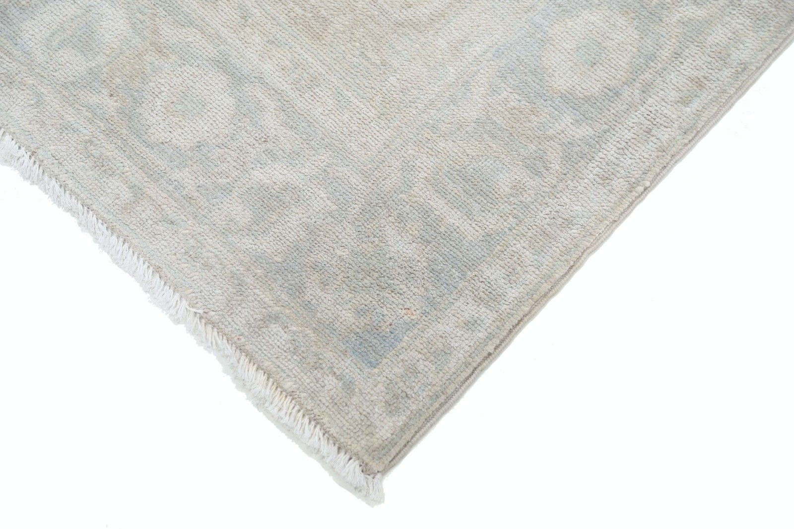 Tapis d'appoint beige 0,79 x 1,22 m pour chambre, noué à la main, laine turque pour entrée photo 517.0
