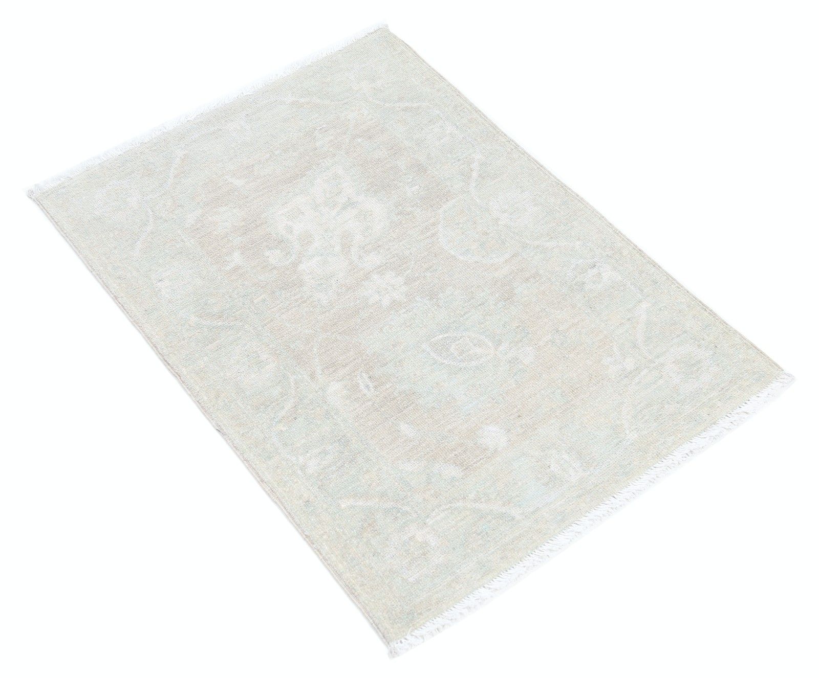 Tapis Oushak beige 2 x 2,8 pi. Petit tapis turc noué à la main. Laine pure photo furniture